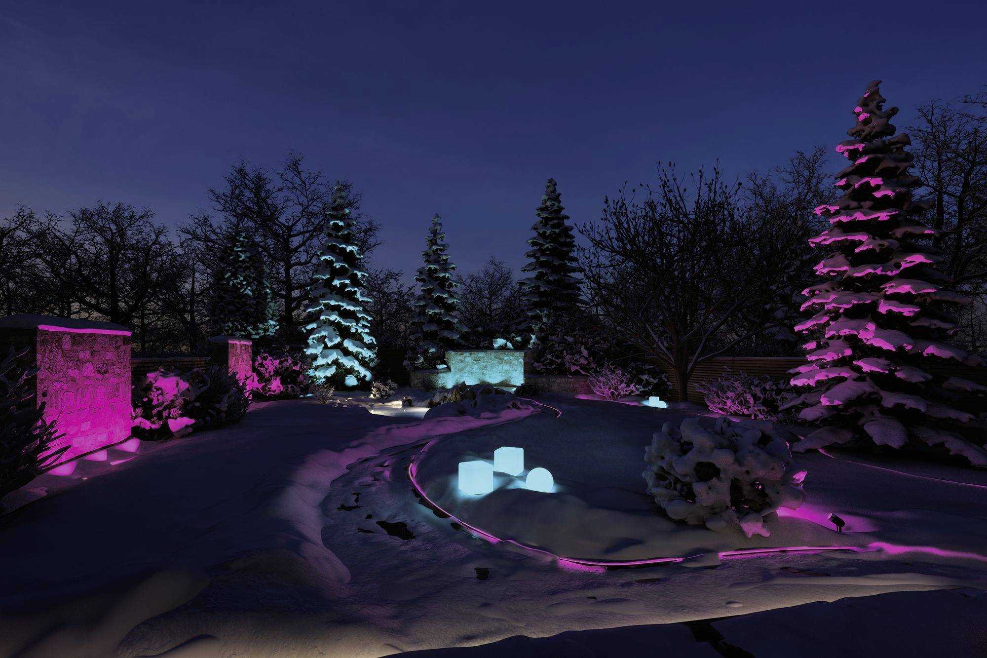 Paulmann Out P+S Neon Stripe RGBW 5m IP67 94561 Beleuchtungssystem Plug & Shine 22W RGBW Weiß