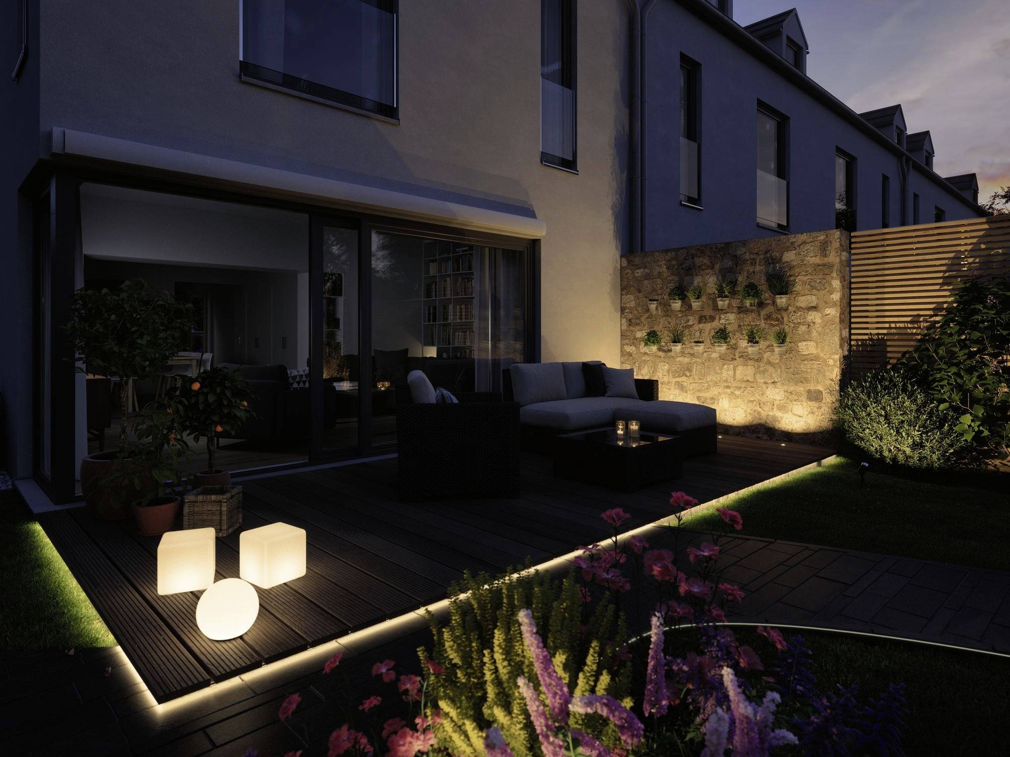 Paulmann Out P+S Neon Stripe RGBW 5m IP67 94561 Beleuchtungssystem Plug & Shine 22W RGBW Weiß