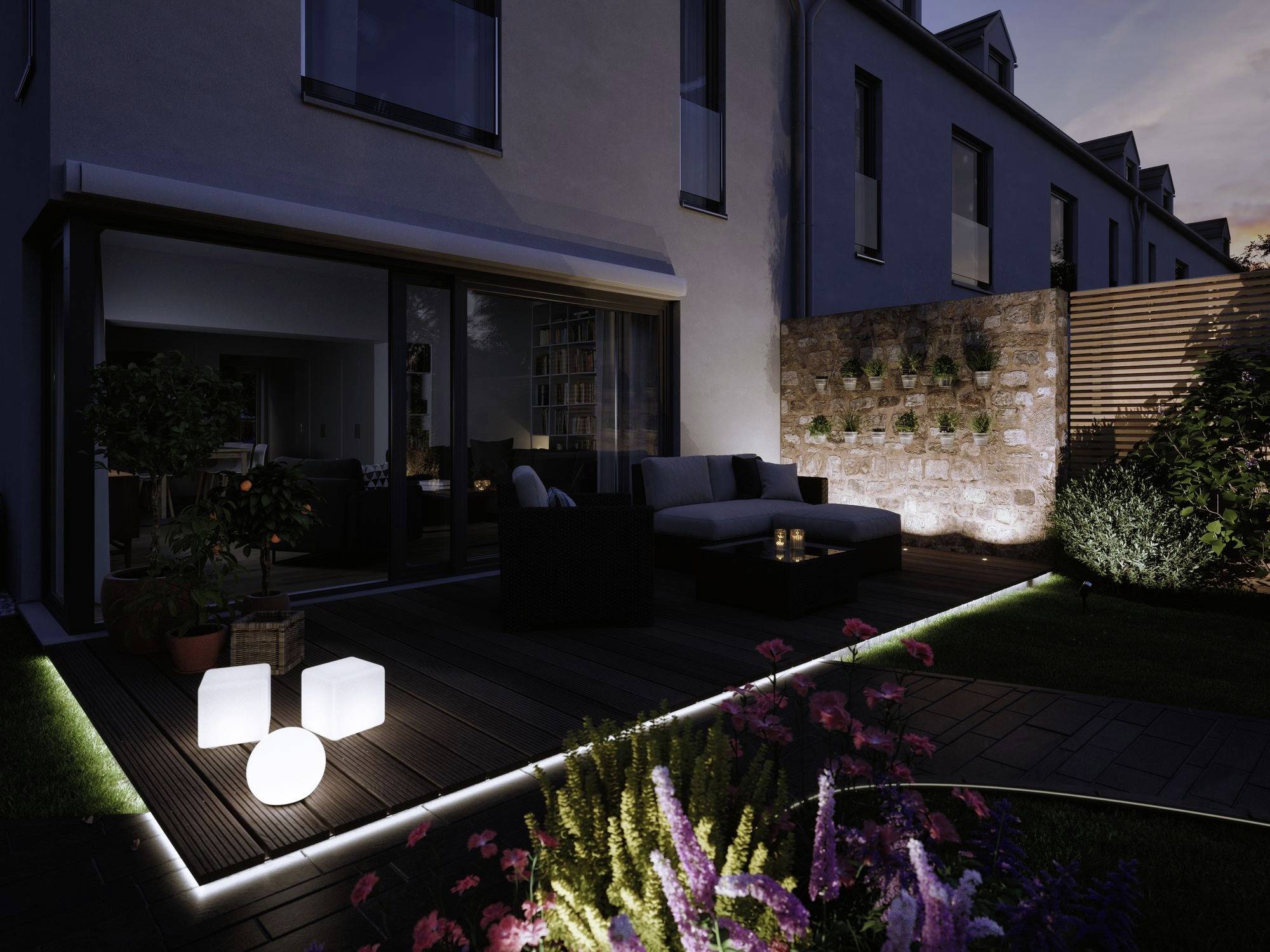 Paulmann Out P+S Neon Stripe RGBW 5m IP67 94561 Beleuchtungssystem Plug & Shine 22W RGBW Weiß