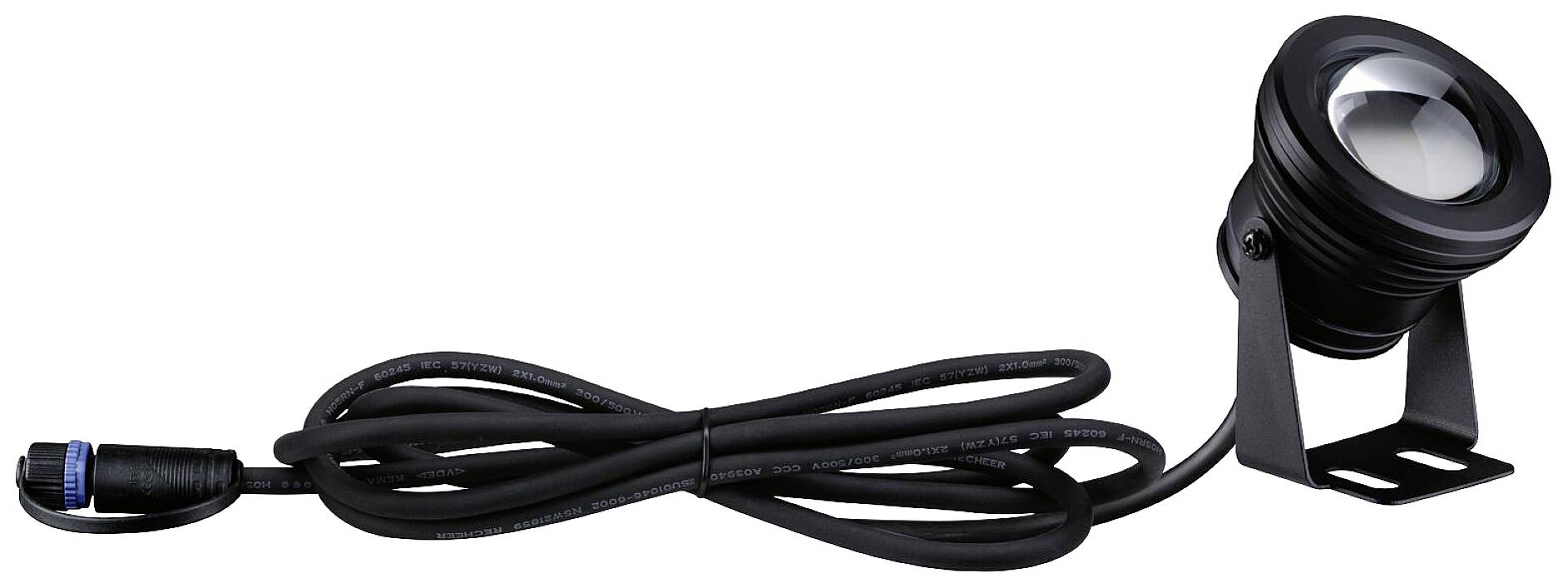 Paulmann Outd P&S Pool Spot IP68 3000K 94559 Beleuchtungssystem Plug & Shine 5W Warmweiß Schwarz