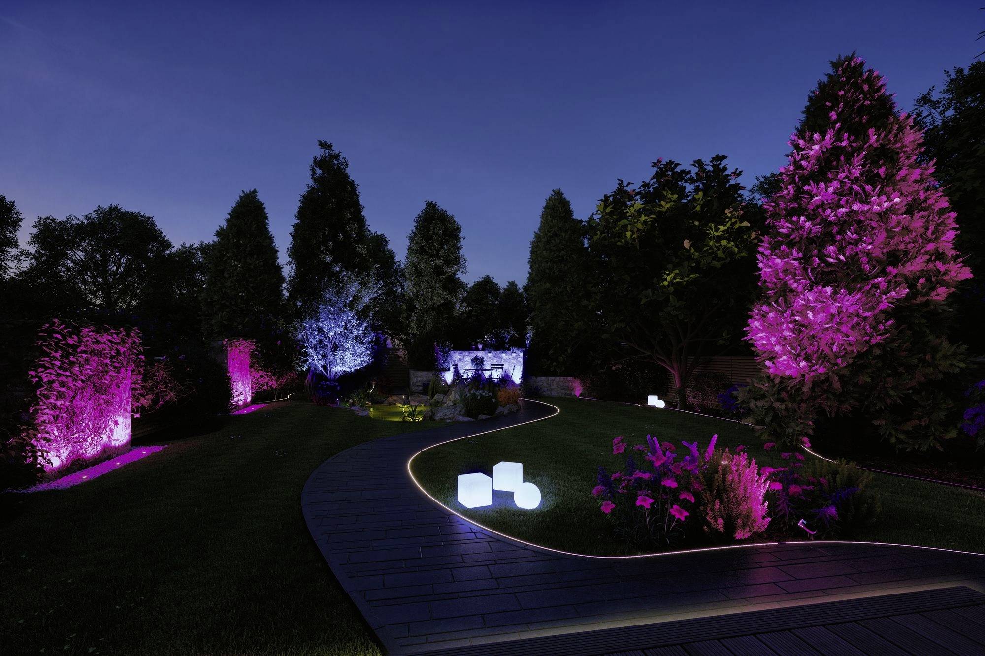 Paulmann Out P+S Neon Stripe RGBW 10m IP67 94562 Beleuchtungssystem Plug & Shine 48W RGBW Weiß