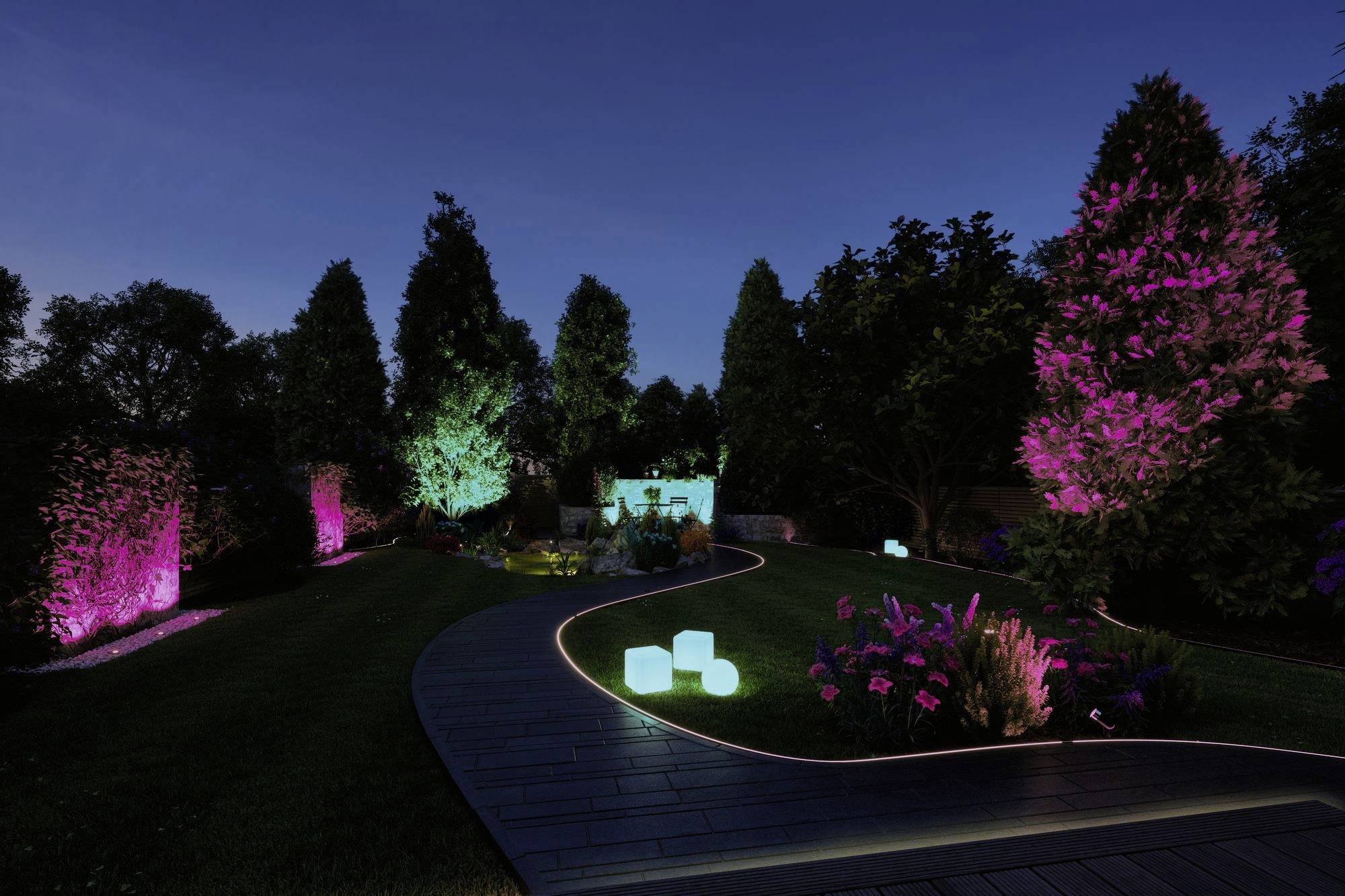 Paulmann Out P+S Neon Stripe RGBW 10m IP67 94562 Beleuchtungssystem Plug & Shine 48W RGBW Weiß