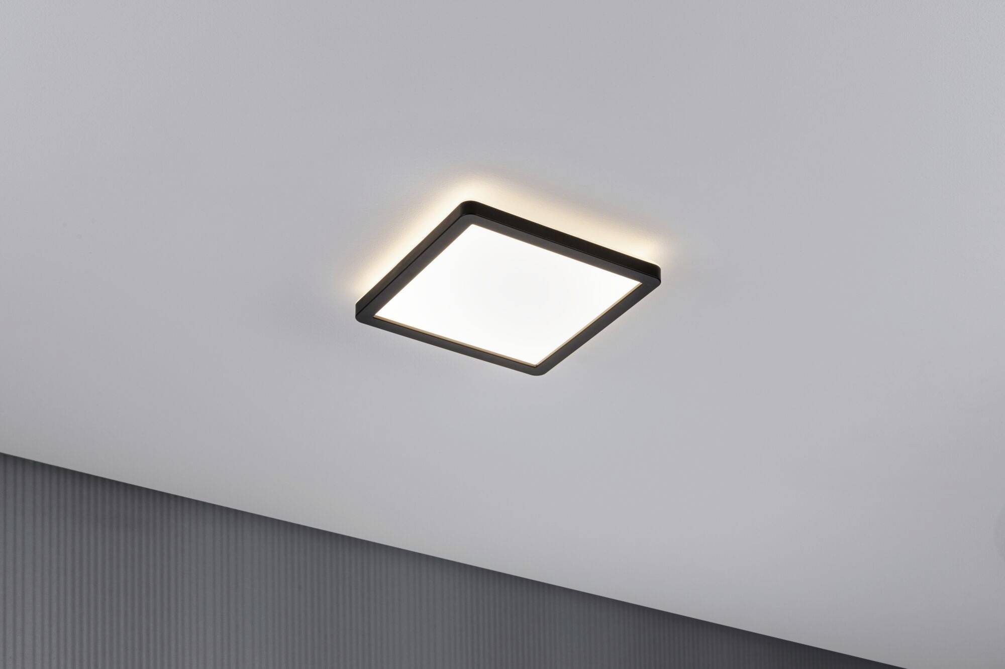 Paulmann 71000 P Atria Shine 11,2W 3000K 190x190sz Ks LED-Deckenleuchte 11.2W Schwarz