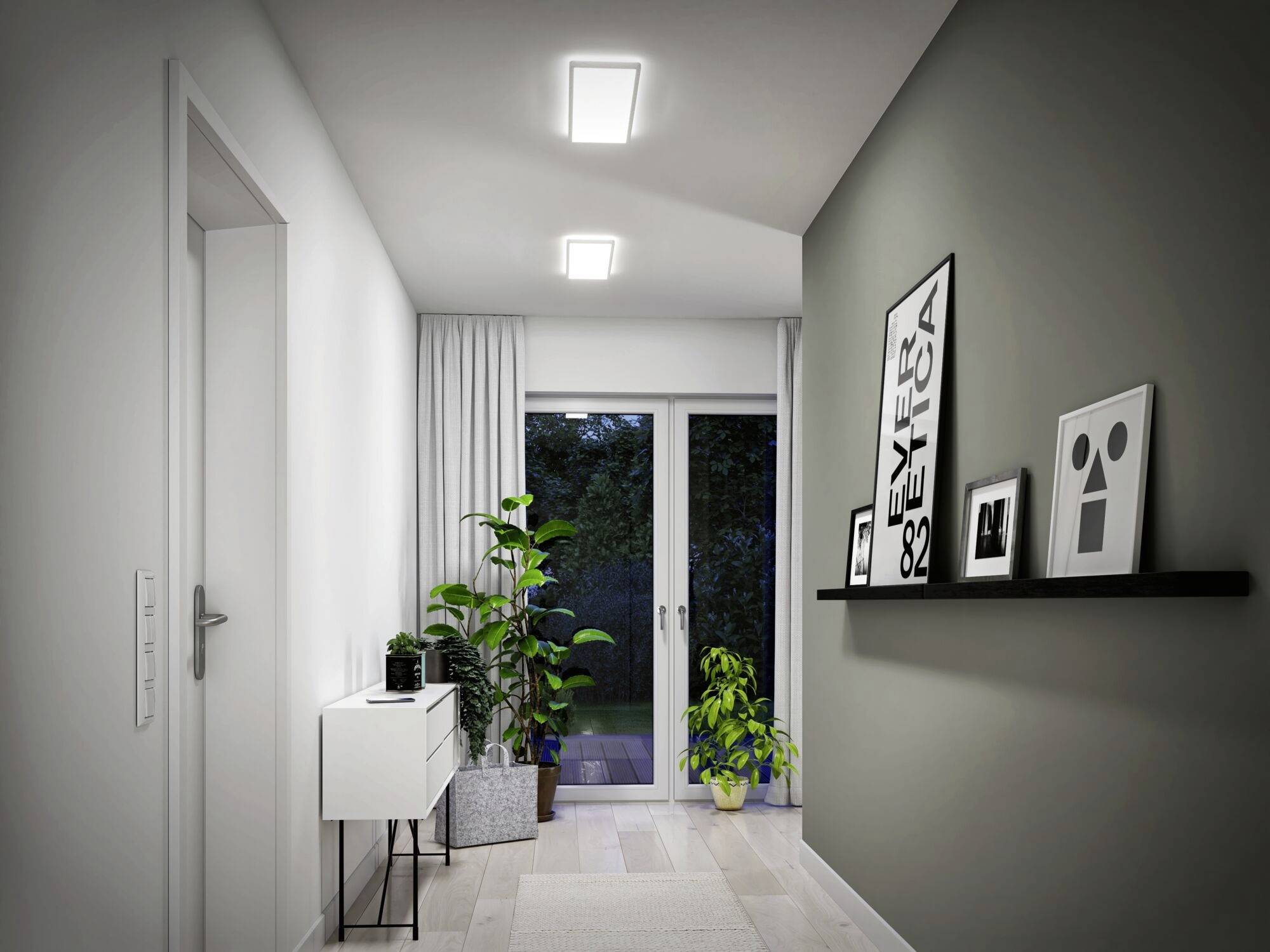 Paulmann 79927 P Atria Shine 22W Wswitch 580x200mm Ws LED-Deckenleuchte 22W Weiß