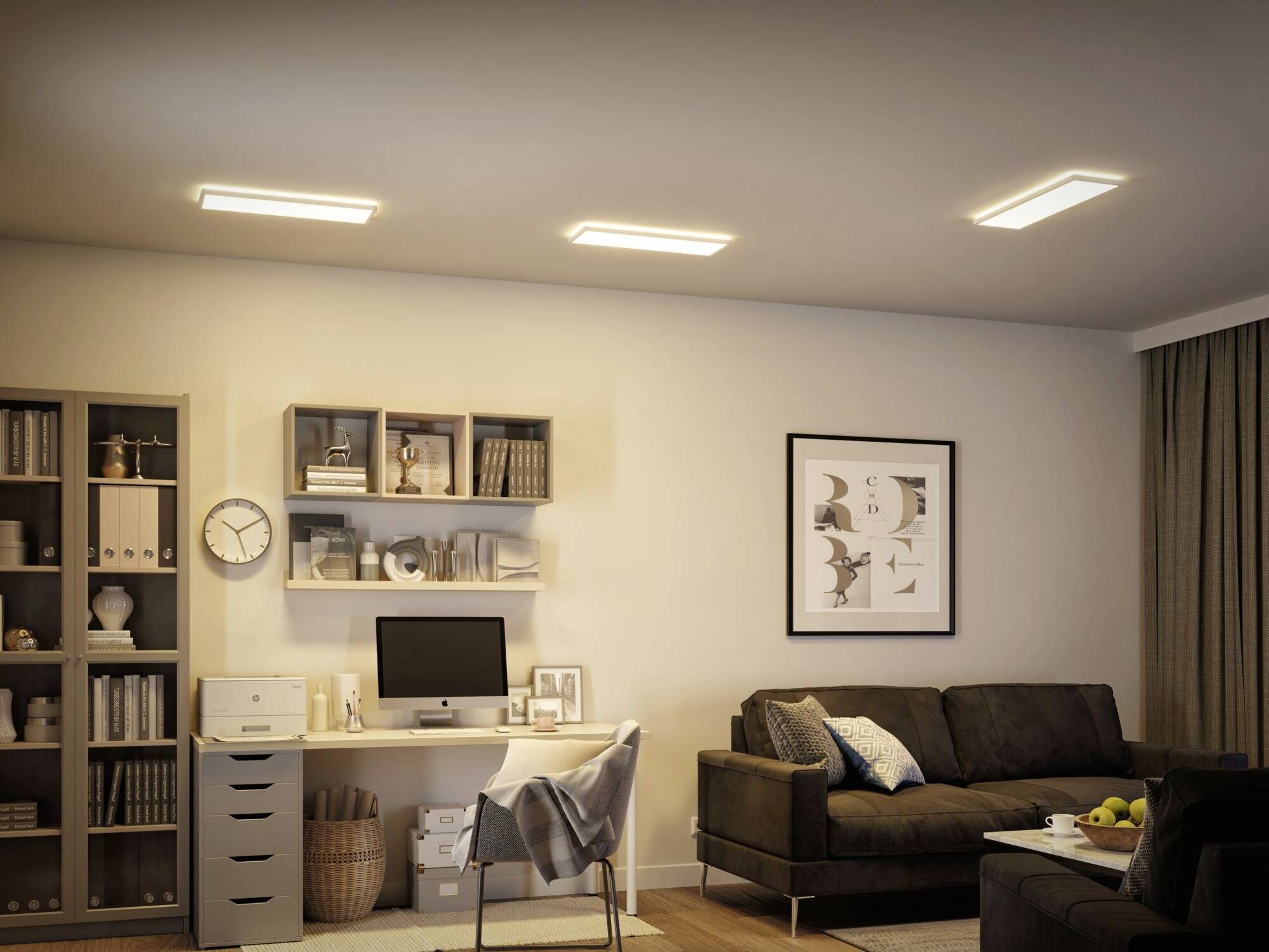 Paulmann 79927 P Atria Shine 22W Wswitch 580x200mm Ws LED-Deckenleuchte 22W Weiß