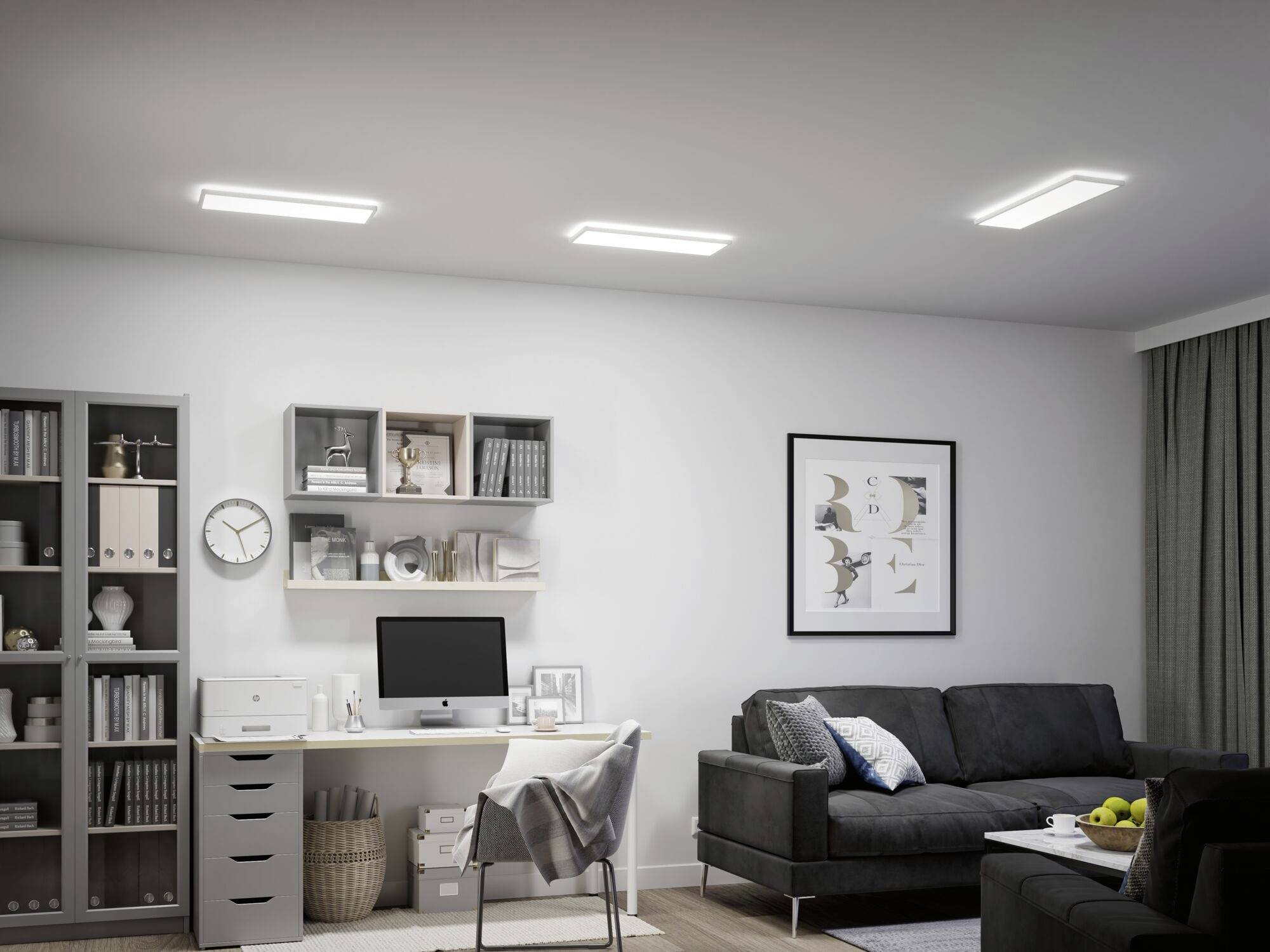 Paulmann 79927 P Atria Shine 22W Wswitch 580x200mm Ws LED-Deckenleuchte 22W Weiß