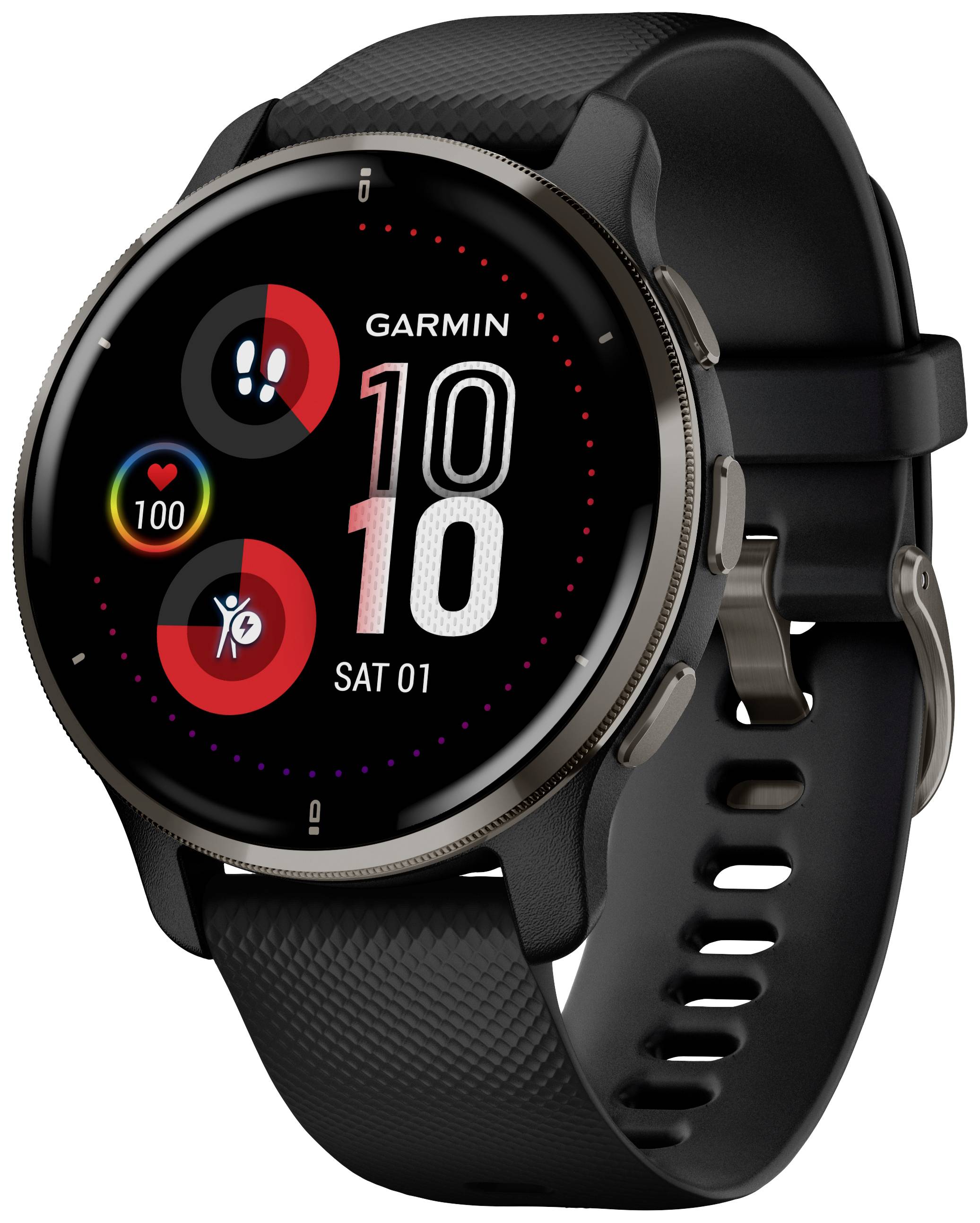 Garmin VENU® 2 PLUS Smartwatch Schwarz
