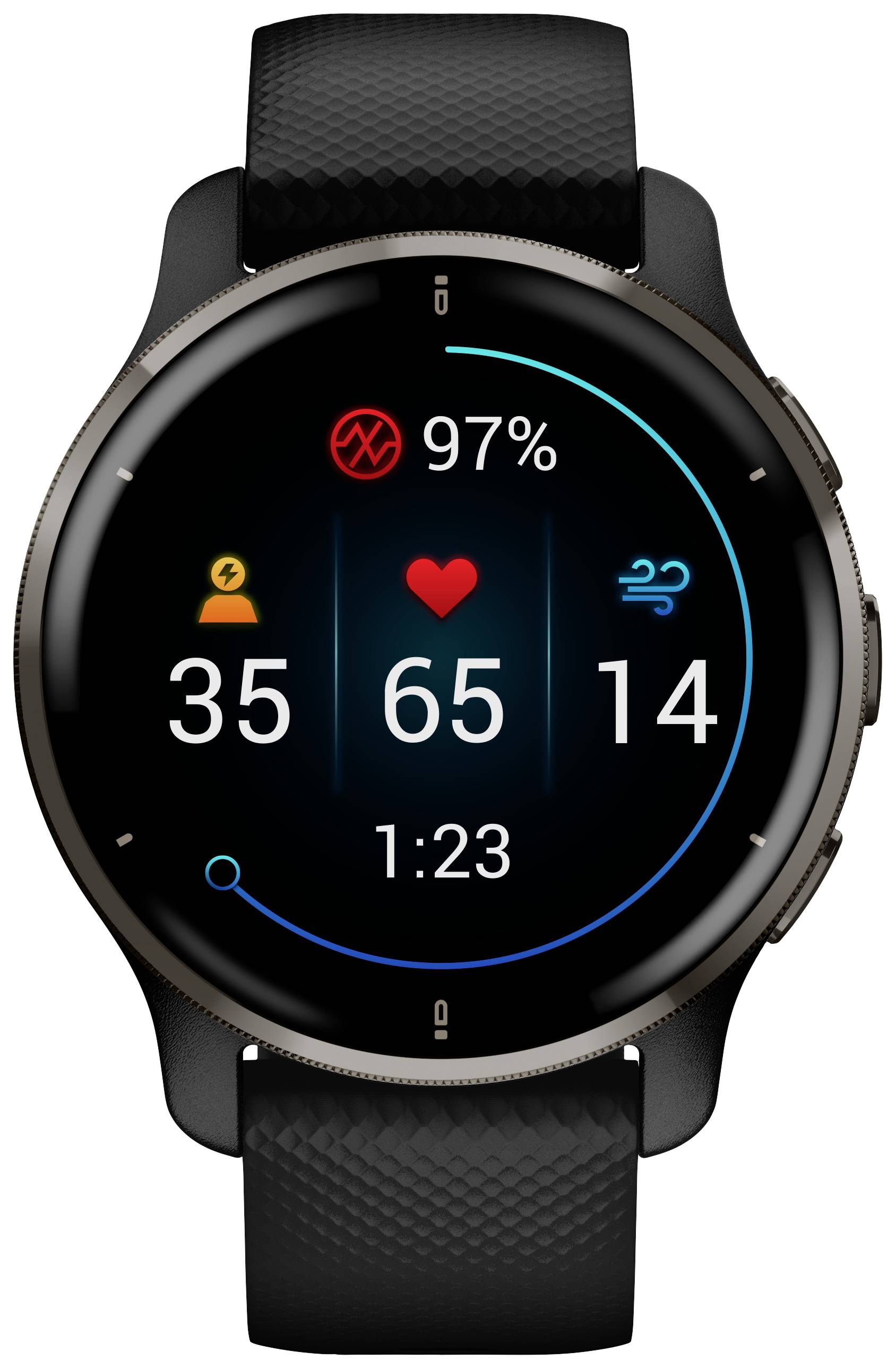 Garmin VENU® 2 PLUS Smartwatch Schwarz