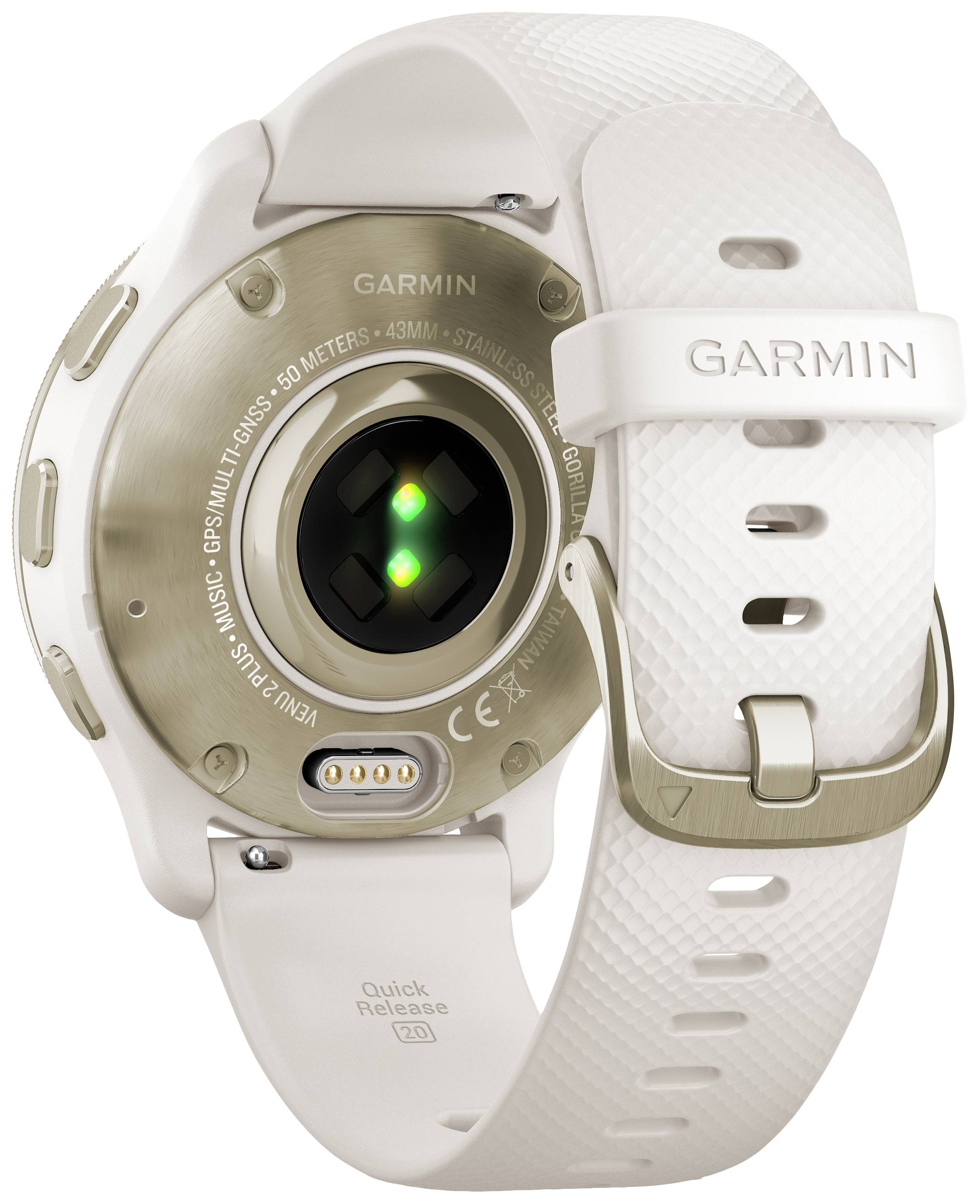 Garmin VENU® 2 PLUS Smartwatch 43 mm Elfenbein