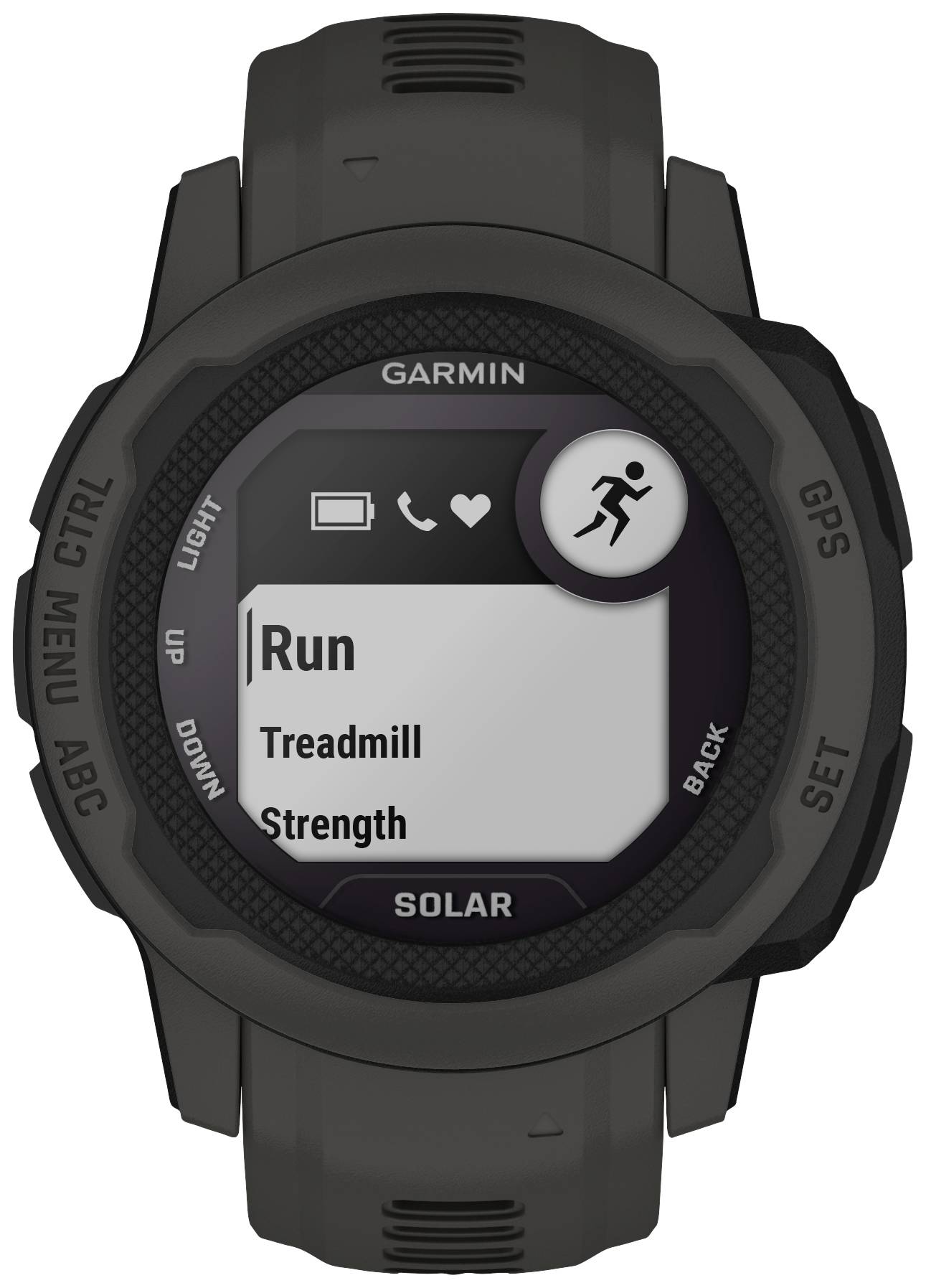 Garmin INSTINCT® 2S SOLAR Smartwatch Schiefer-Grau
