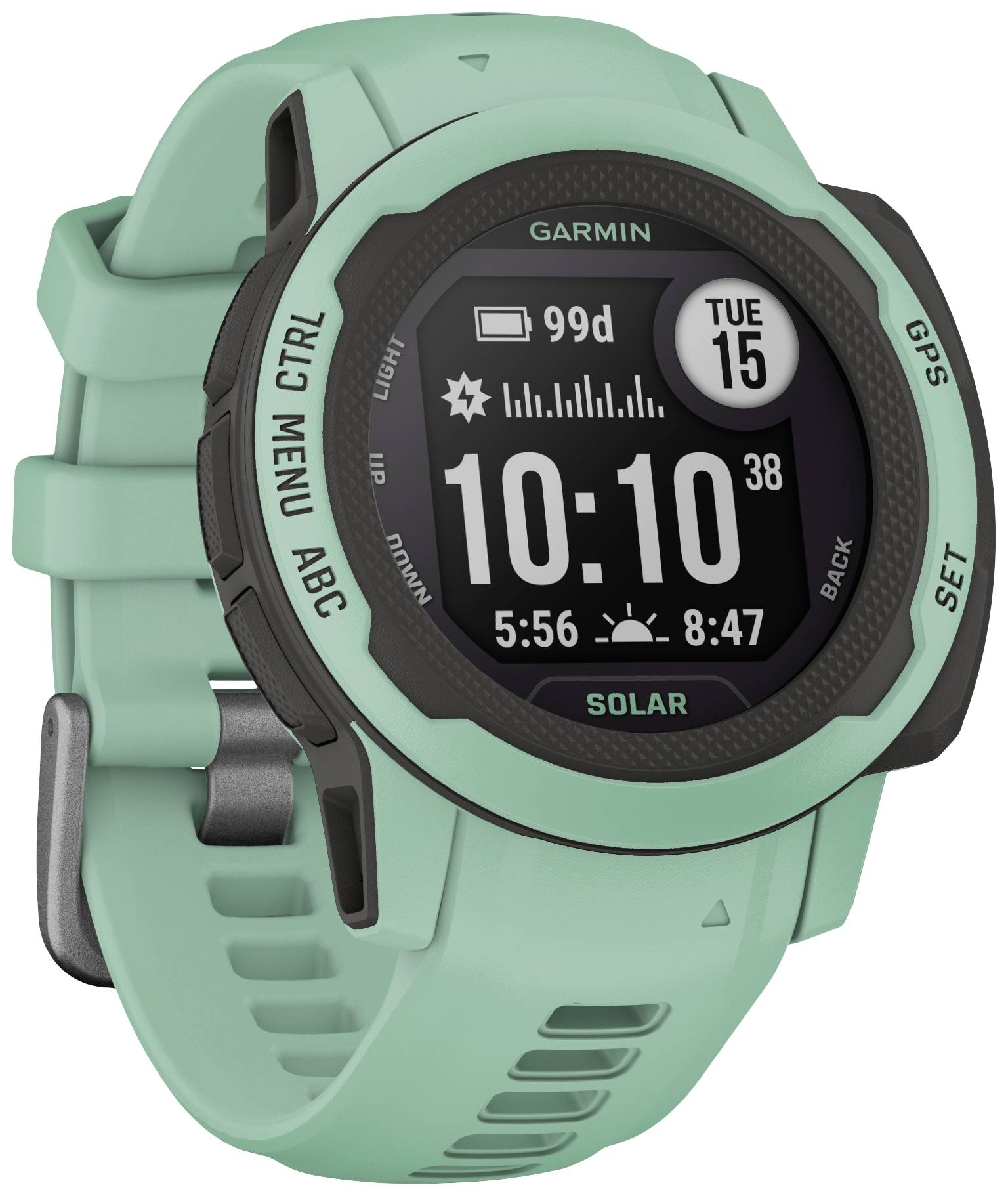 Garmin INSTINCT® 2S SOLAR Smartwatch Pastell-Grün