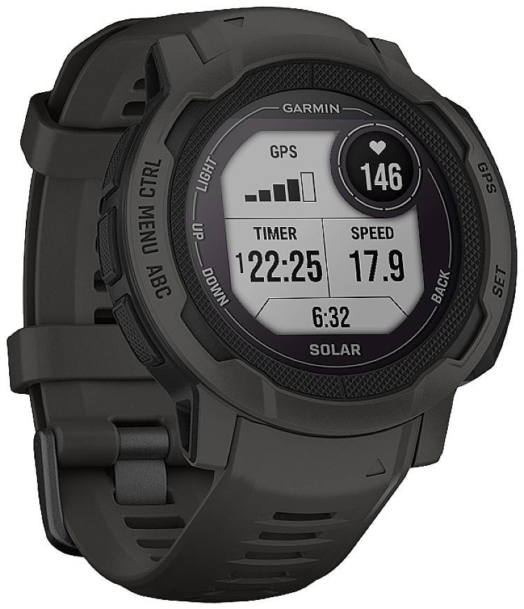 Garmin INSTINCT® 2 SOLAR Smartwatch Schiefer-Grau