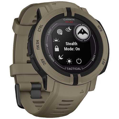 Garmin INSTINCT® 2 SOLAR TACTICAL EDITION Smartwatch Hellbraun