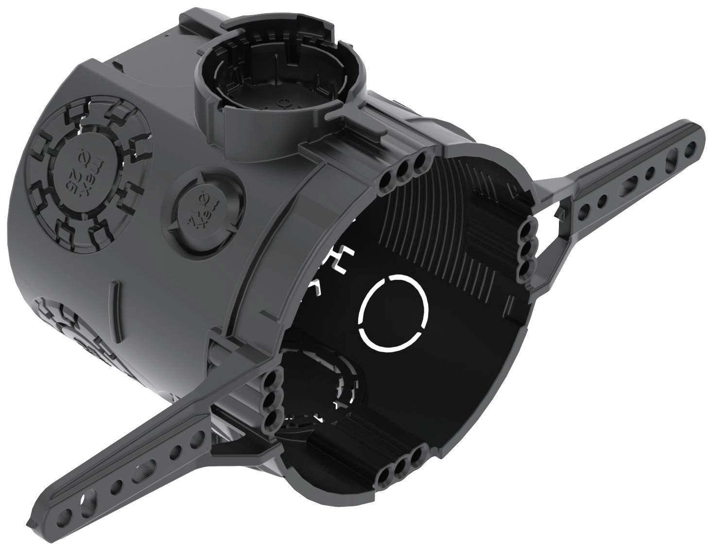 OBO Bettermann 2003716 Geräte-Verbindungsdose mit Nagellaschen (Ø x T) 60 mm x 66 mm 25 St.