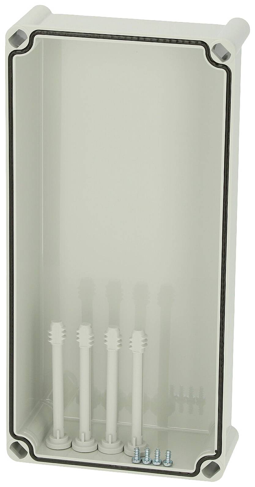 Fibox Cover, PC Grey 3730557 Universal-Gehäuse 380 x 190 x 80 Polycarbonat Lichtgrau (RAL 7035) 1St.