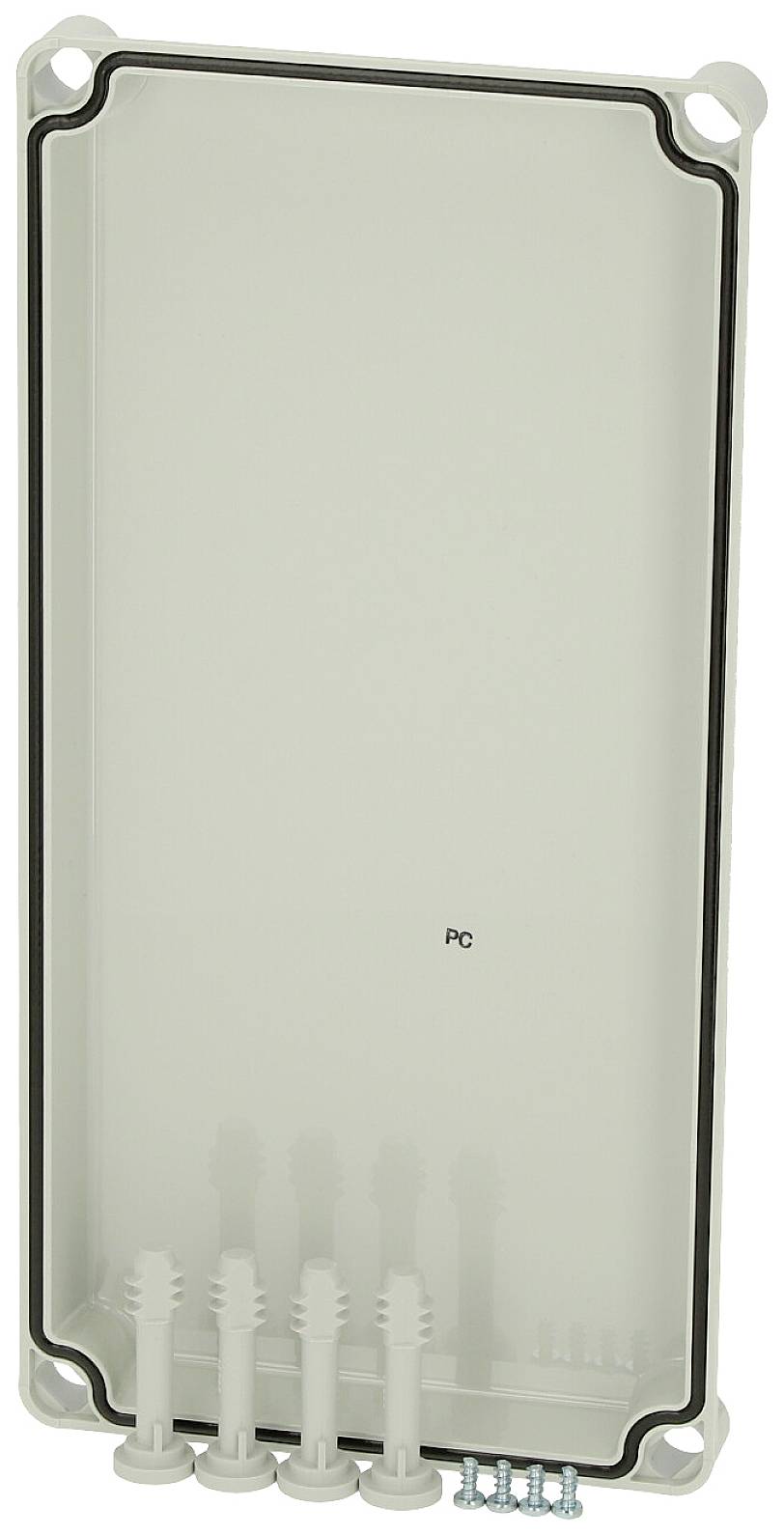 Fibox Cover, PC Grey 3730145 Universal-Gehäuse 380 x 190 x 30 Polycarbonat Lichtgrau (RAL 7035) 1St.
