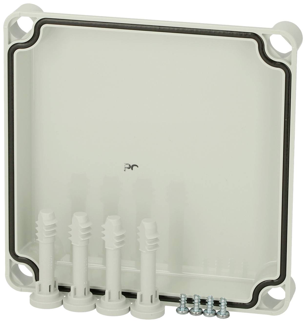 Fibox Cover, PC Grey 3730147 Universal-Gehäuse 190 x 190 x 30 Polycarbonat Lichtgrau (RAL 7035) 1St.