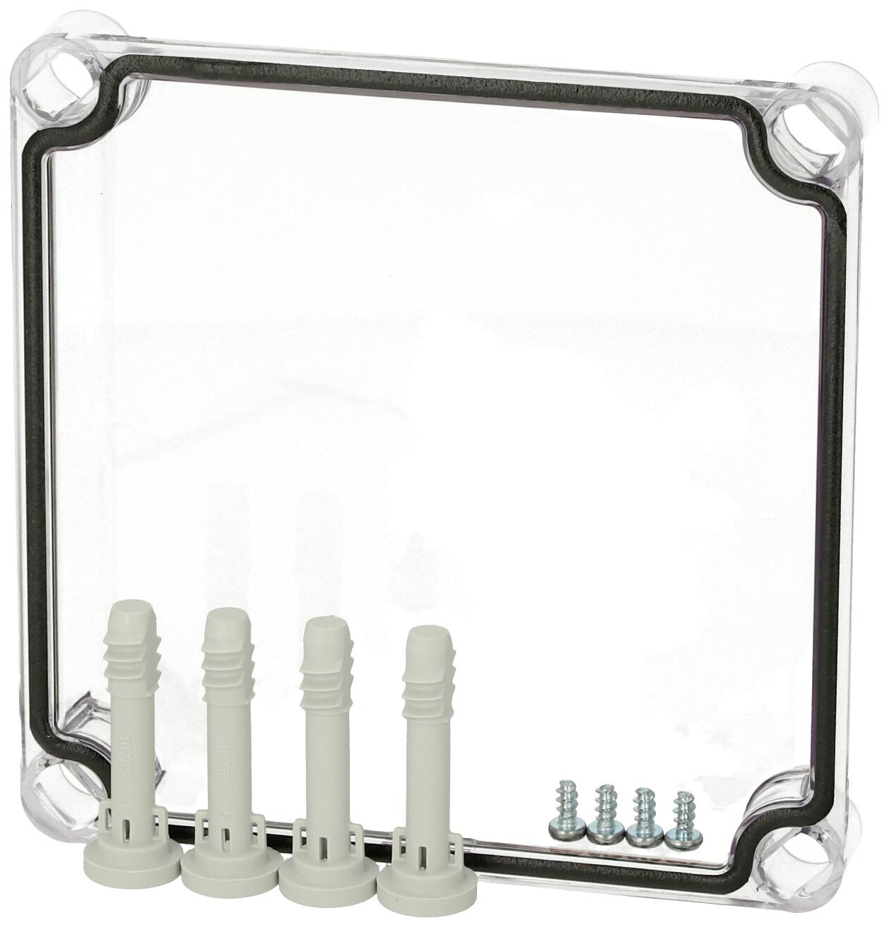 Fibox Cover, PC Transparent 3720147 Universal-Gehäuse 190 x 190 x 30 Polycarbonat Lichtgrau (RAL 7035) 1St.