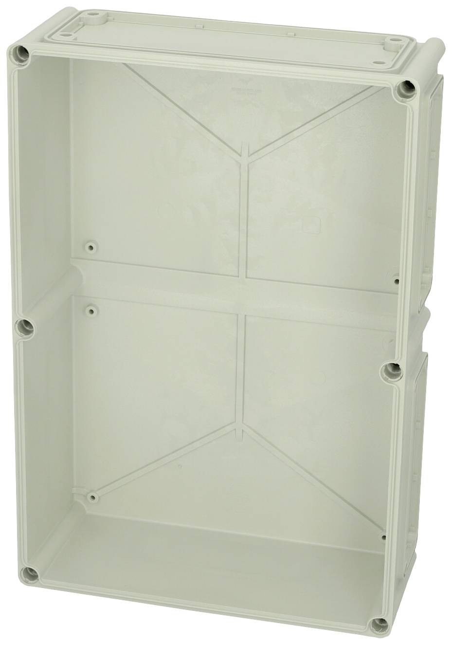 Fibox Base, PC Openings, 5x size 2 flange + 1x size 3 flange 3530319 Gehäuse-Unterteil 560 x 380 x 150 Polycarbonat Lichtgrau