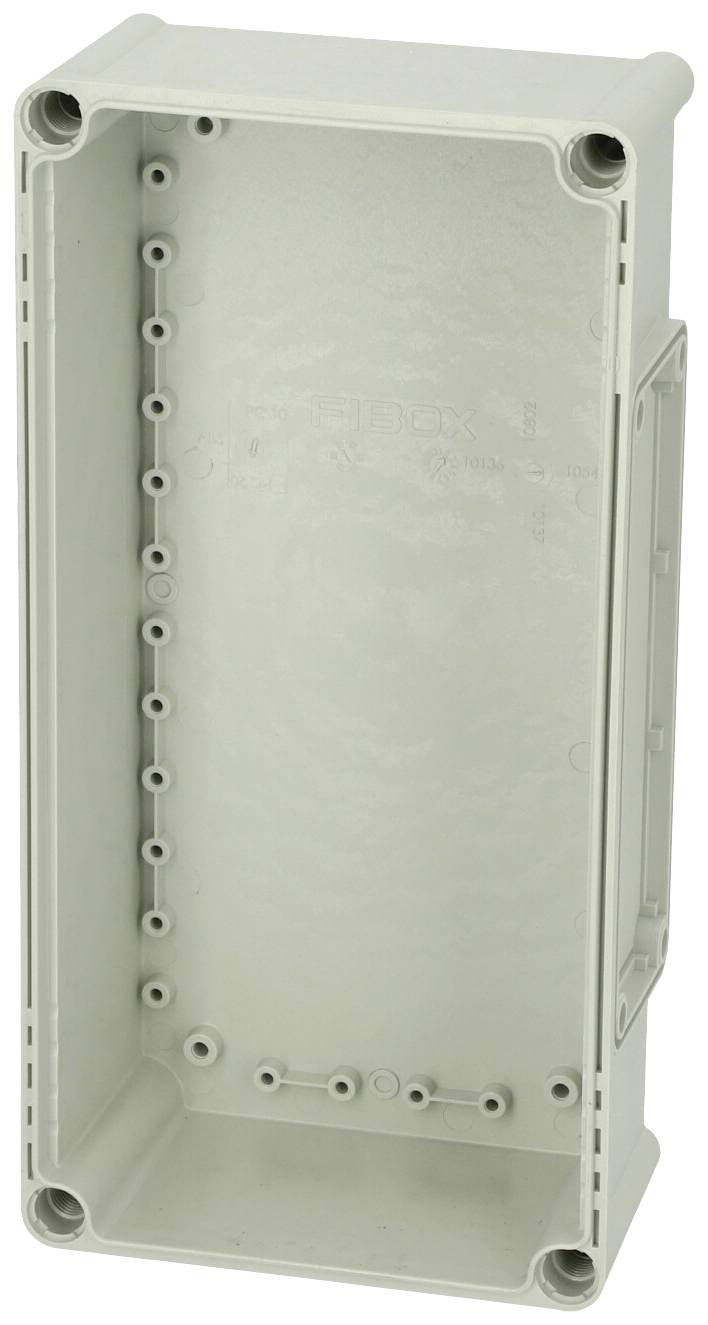 Fibox Base, PC Openings, 1x size 2 flange 3530542 Gehäuse-Unterteil 380 x 190 x 100 Polycarbonat Lichtgrau (RAL 7035) 1St.