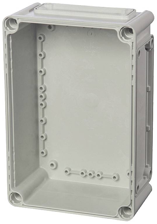 Fibox Base, PC Openings, 2x size 1 flange + 2x size 2 flange 3530140 Gehäuse-Unterteil 280 x 190 x 100 Polycarbonat Lichtgrau