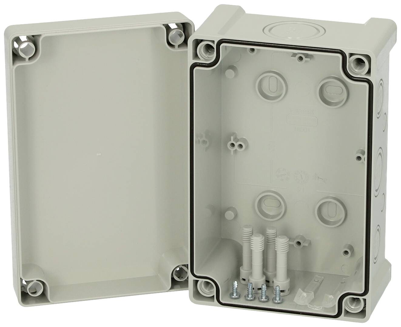 Fibox TPCM 191209 Universal-Gehäuse 187 x 122 x 90 Polycarbonat Lichtgrau (RAL 7035) 1St.