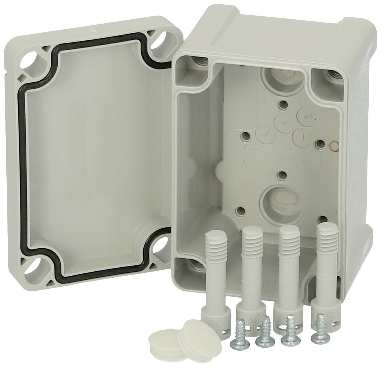 Fibox TPC 090706 Universal-Gehäuse 95 x 65 x 60 Polycarbonat Lichtgrau (RAL 7035) 1St.