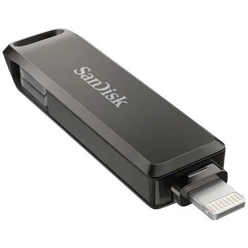 SanDisk iXpand® Luxe USB-Stick 64GB Schwarz SDIX70N-064G-GN6NN Apple Lightning, USB-C® (USB 3.1 Gen 1) SanDisk iXpand® Luxe USB-Stick 64GB Schwarz SDIX70N-064G-GN6NN Apple Lightning, USB-C® (USB 3.1 Gen 1)