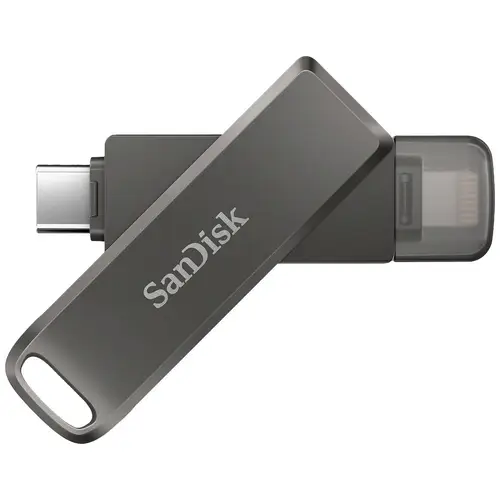 SanDisk iXpand® Luxe USB-Stick 64GB Schwarz SDIX70N-064G-GN6NN Apple Lightning, USB-C® (USB 3.1 Gen 1) SanDisk iXpand® Luxe USB-Stick 64GB Schwarz SDIX70N-064G-GN6NN Apple Lightning, USB-C® (USB 3.1 Gen 1)