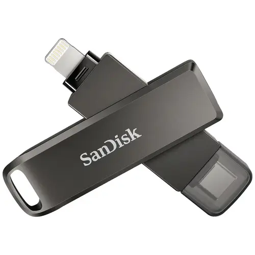 SanDisk iXpand® Luxe USB-Stick 64GB Schwarz SDIX70N-064G-GN6NN Apple Lightning, USB-C® (USB 3.1 Gen 1) SanDisk iXpand® Luxe USB-Stick 64GB Schwarz SDIX70N-064G-GN6NN Apple Lightning, USB-C® (USB 3.1 Gen 1)
