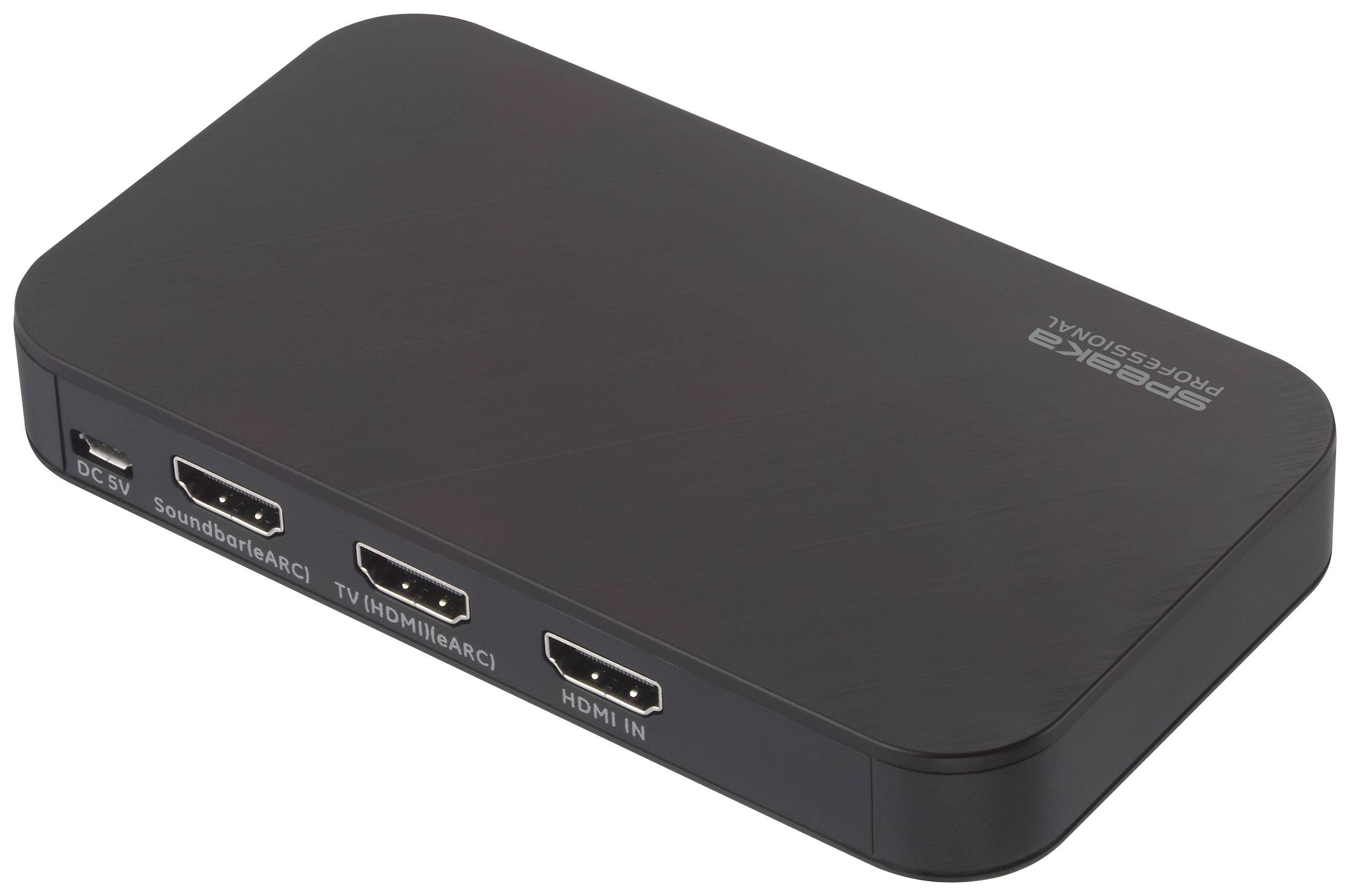 SpeaKa Professional Audio Extraktor SP-HDA-501 [HDMI - HDMI] 3840 x 2160 Pixel eARC