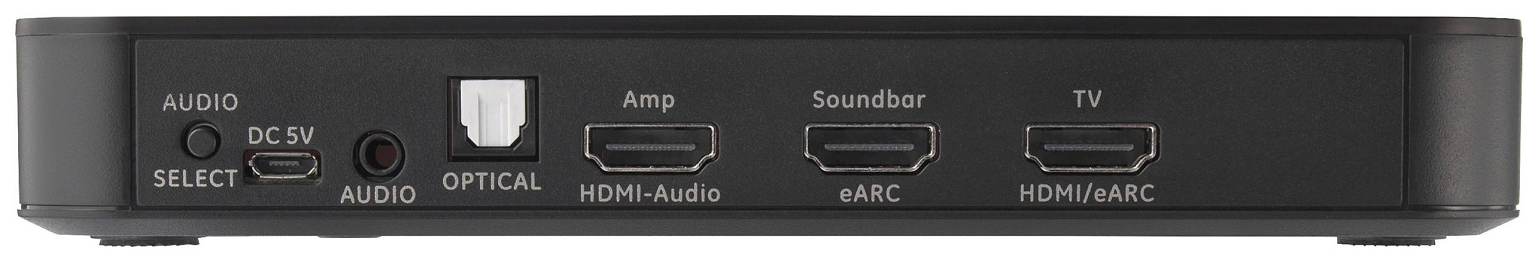 SpeaKa Professional TV, Receiver, Audio Extraktor SP-HDA-502 [HDMI - HDMI] 3840 x 2160 Pixel eARC, S/PDIF- + Analogausgang