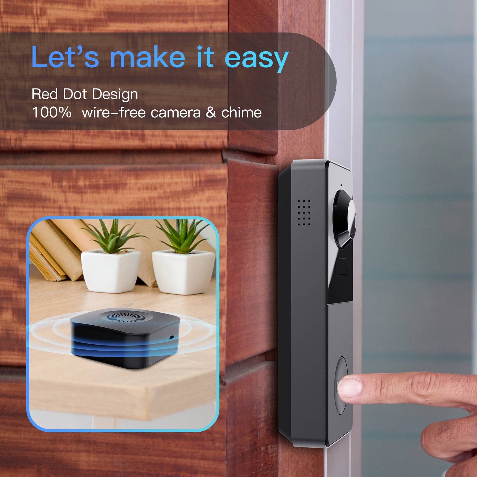 Arenti VBELL1 Video-Türsprechanlage WLAN Komplett-Set