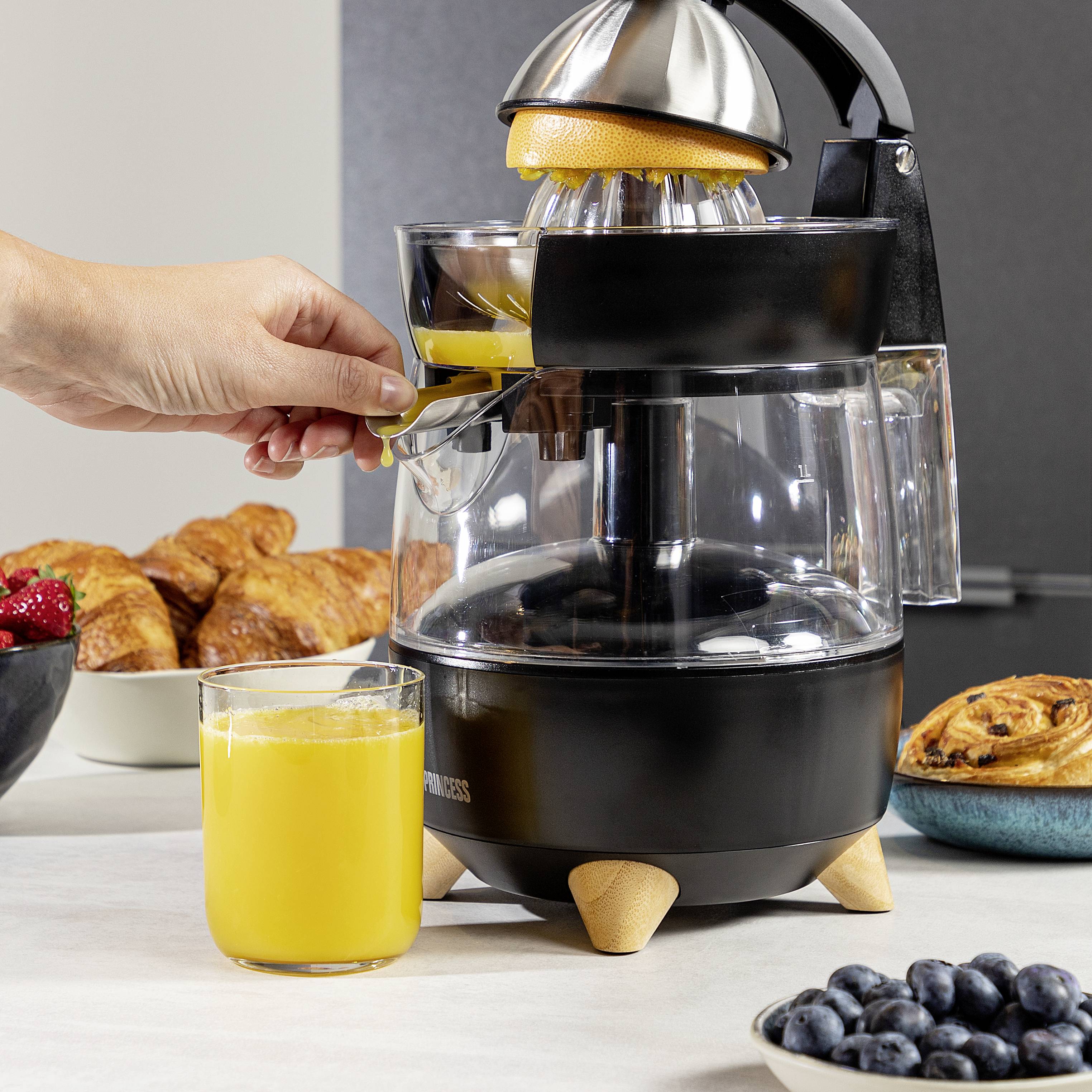 Princess Zitruspresse Pur 300W BPA-frei Schwarz (matt)