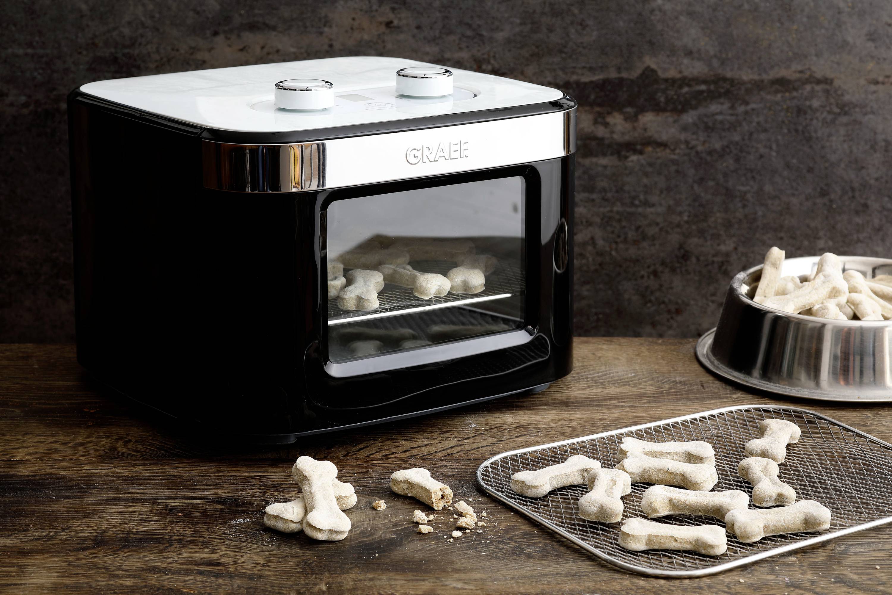 Graef DA2042EU Dörrautomat Schwarz, Silber