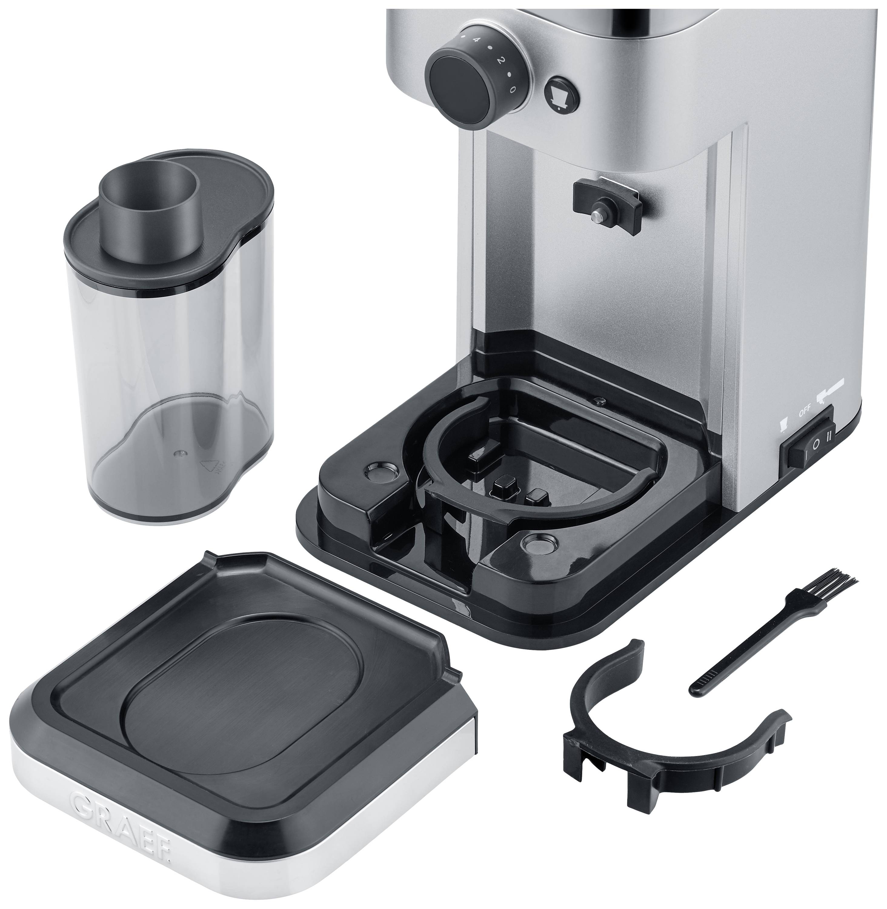 Graef CM500EU Kaffeemühle Silber Stahl-Kegelmahlwerk