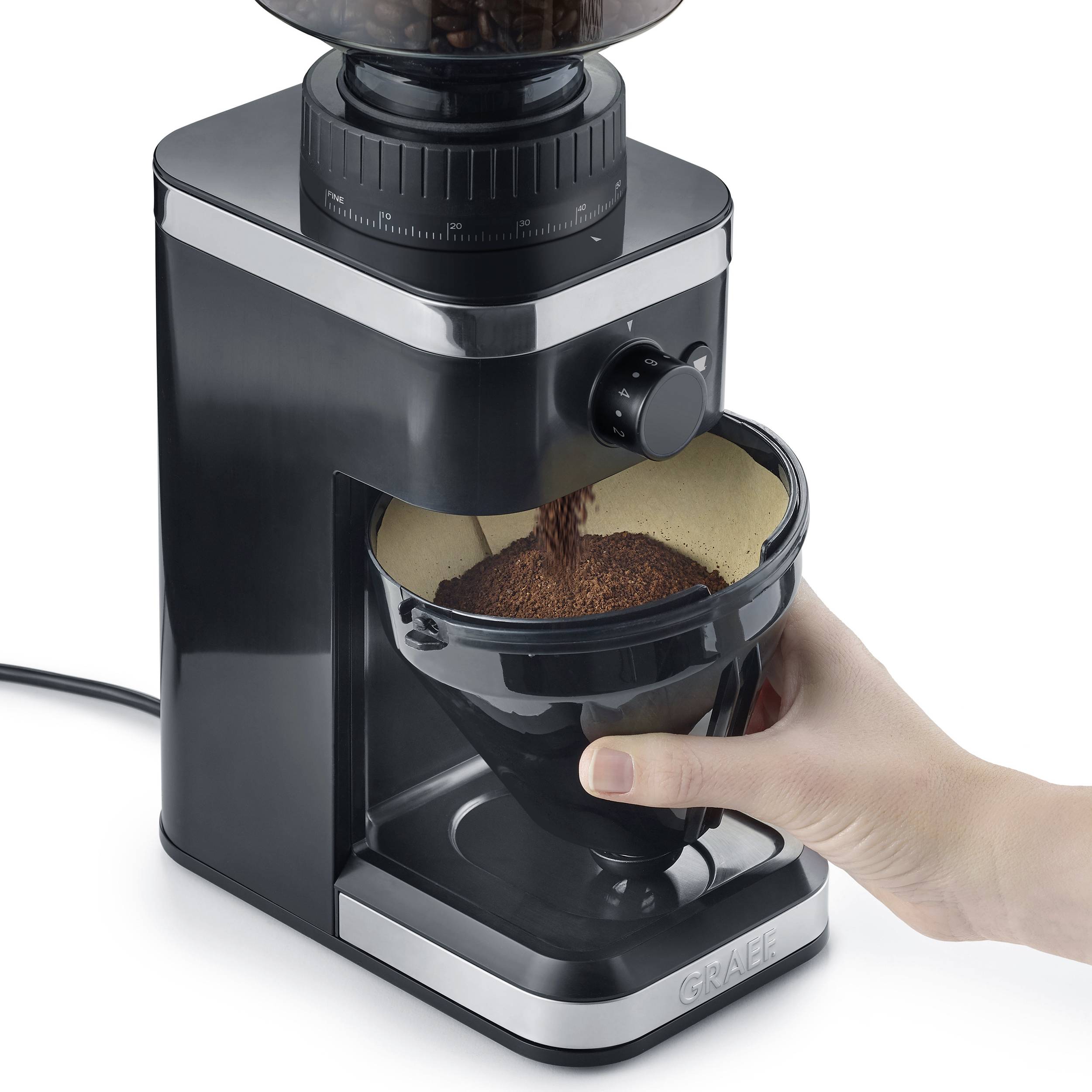 Graef CM502EU Kaffeemühle Schwarz Stahl-Kegelmahlwerk