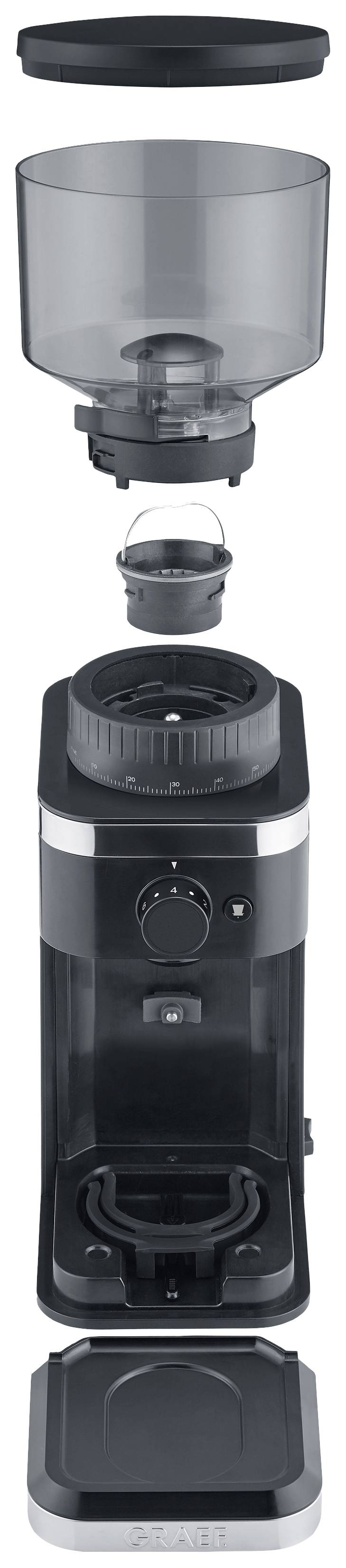 Graef CM502EU Kaffeemühle Schwarz Stahl-Kegelmahlwerk