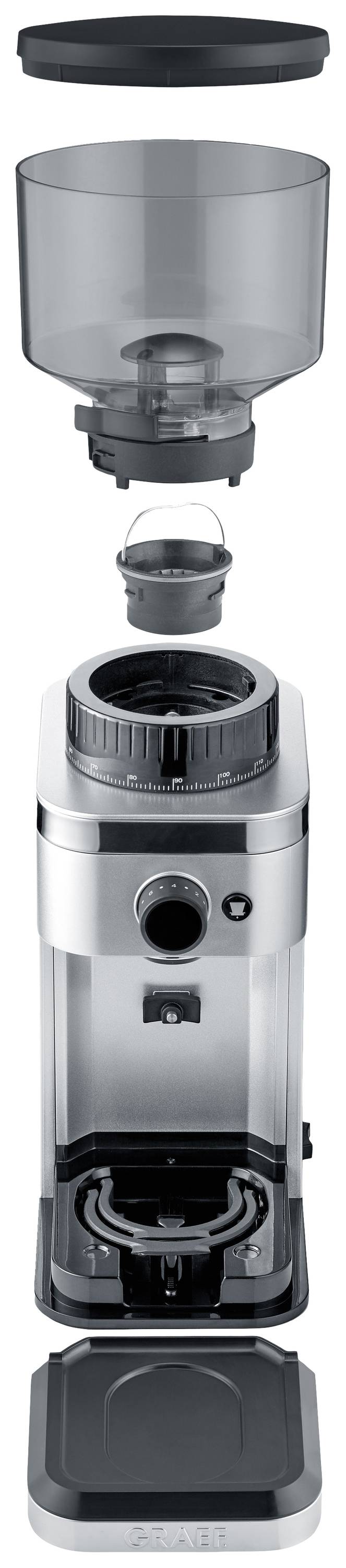 Graef CM502EU Kaffeemühle Schwarz Stahl-Kegelmahlwerk