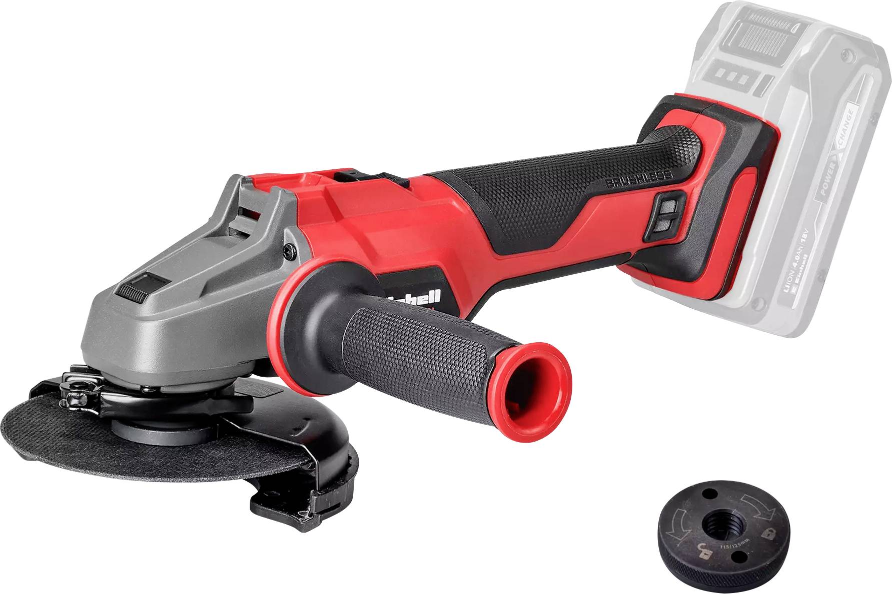 Einhell Professional AXXIO 18/125 Q 4431151 Akku-Winkelschleifer 125mm ohne Akku, ohne Ladegerät, inkl. Schnellspannmutter 700W
