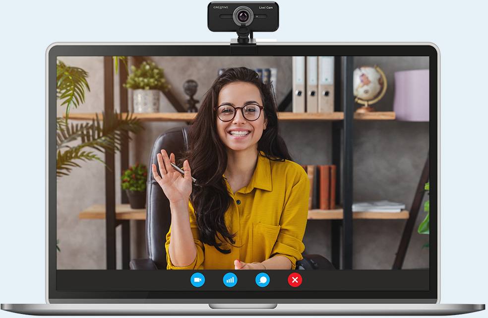 Creative LIVE Cam Sync 1080P V2 Full HD-Webcam 1920 x 1080 Pixel Klemm-Halterung