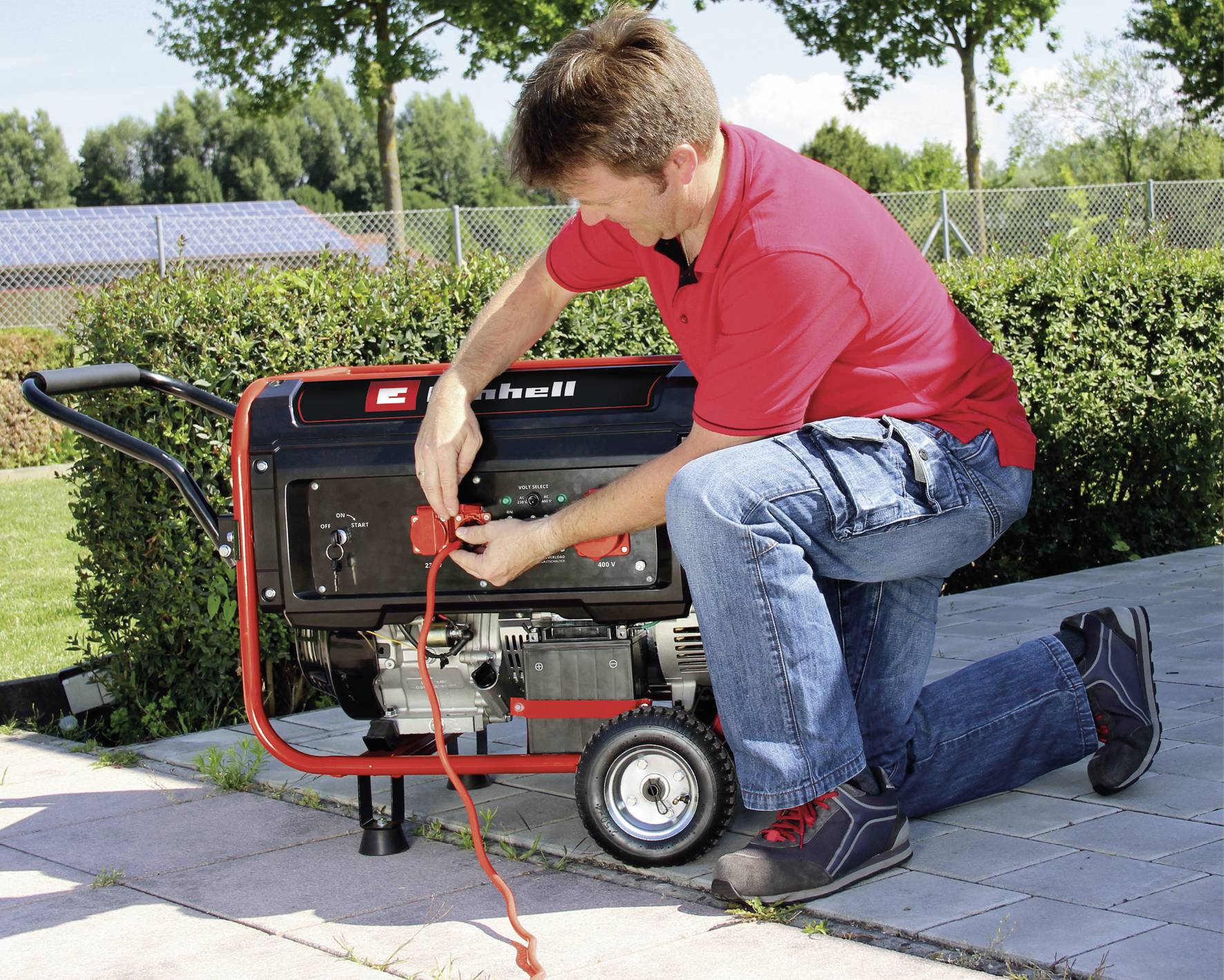 Einhell TC-PG 55/E5 4-Takt Stromerzeuger 7.5kW 230 V, 400V 80.400kg 3600W