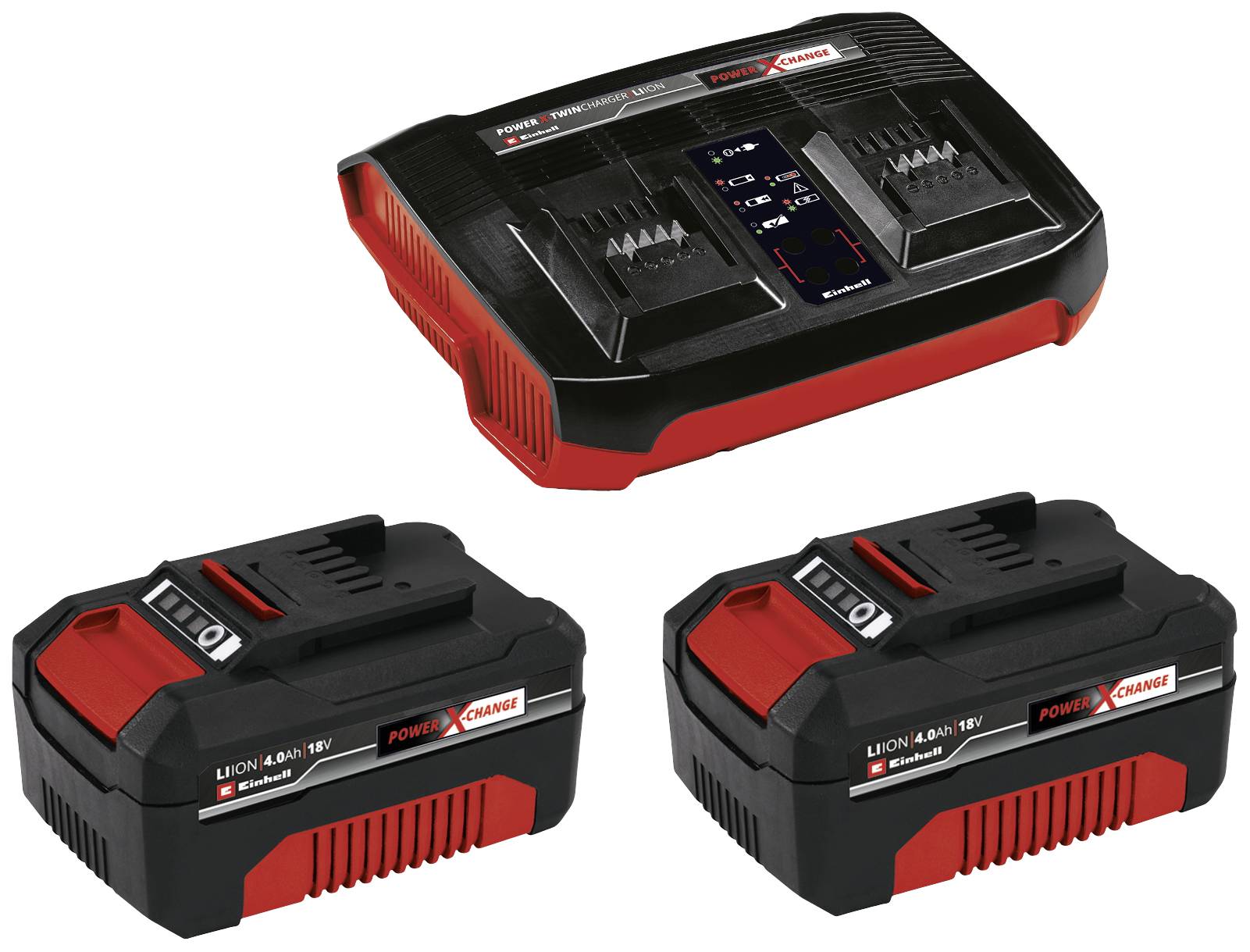 Einhell Power X-Change RASARRO 36/42 (2x4.0Ah) Akku Rasenmäher inkl. Akku, inkl. Ladegerät 18V Schnittbreite (max.) 42cm