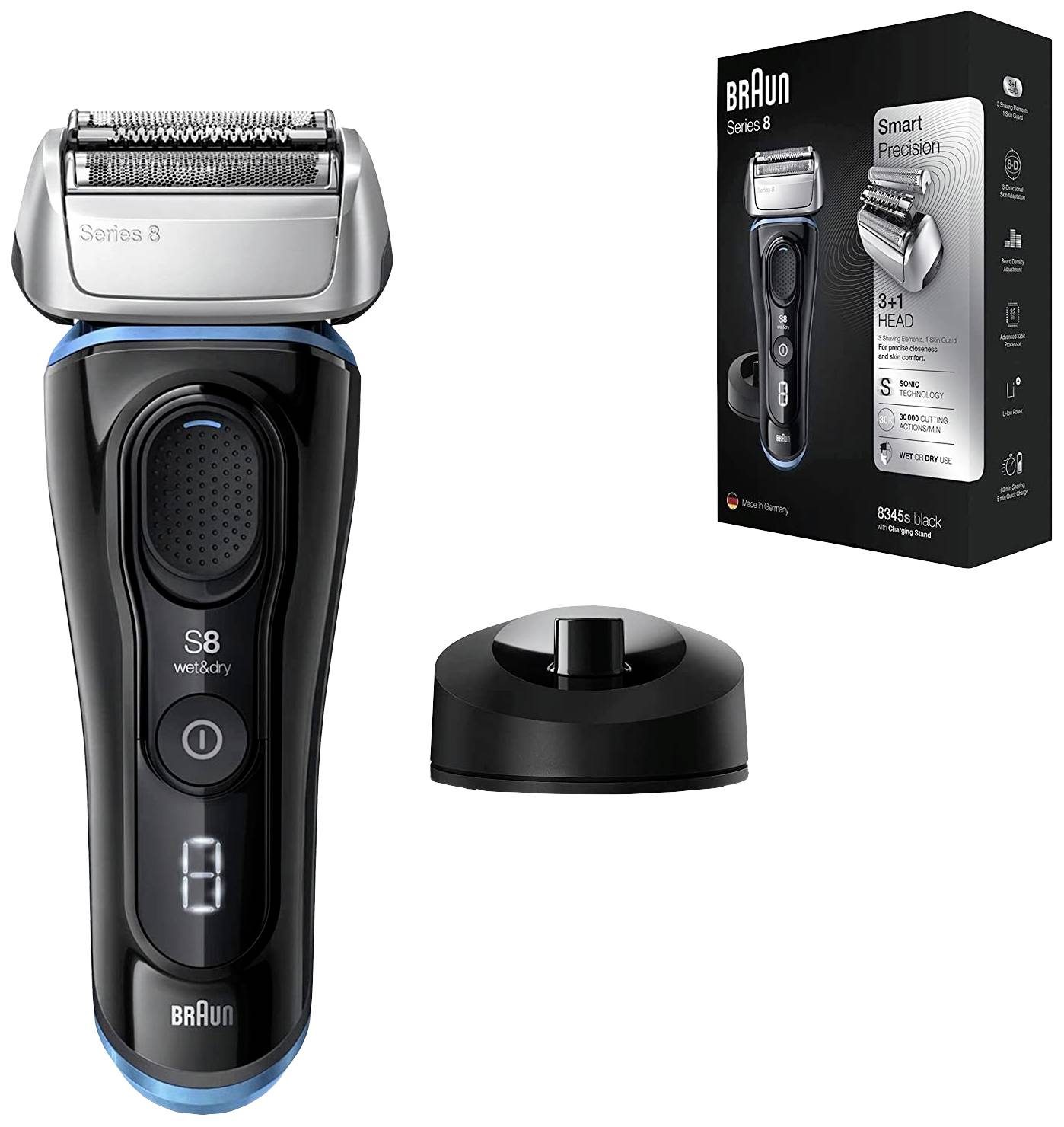 Braun Series 8 8345s Rasierer Schwarz