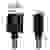 REEKIN [1x USB 2.0 Stecker A - 1x Apple Lightning-Stecker] 1.00m Schwarz