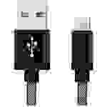 REEKIN [1x USB 2.0 Stecker A - 1x Apple Lightning-Stecker] 1m Schwarz