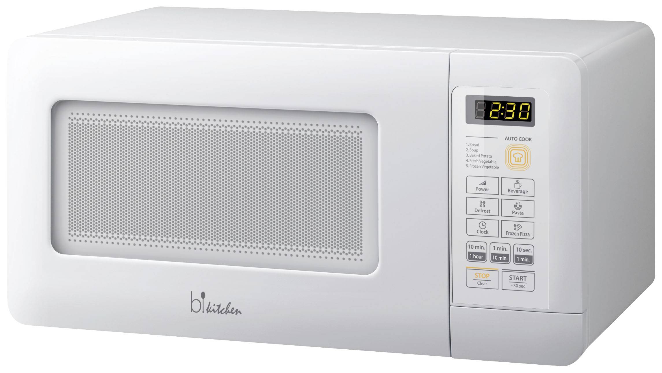 BiKitchen mini 210wh Mikrowelle Weiß 600W Unterbaufähig, Timerfunktion