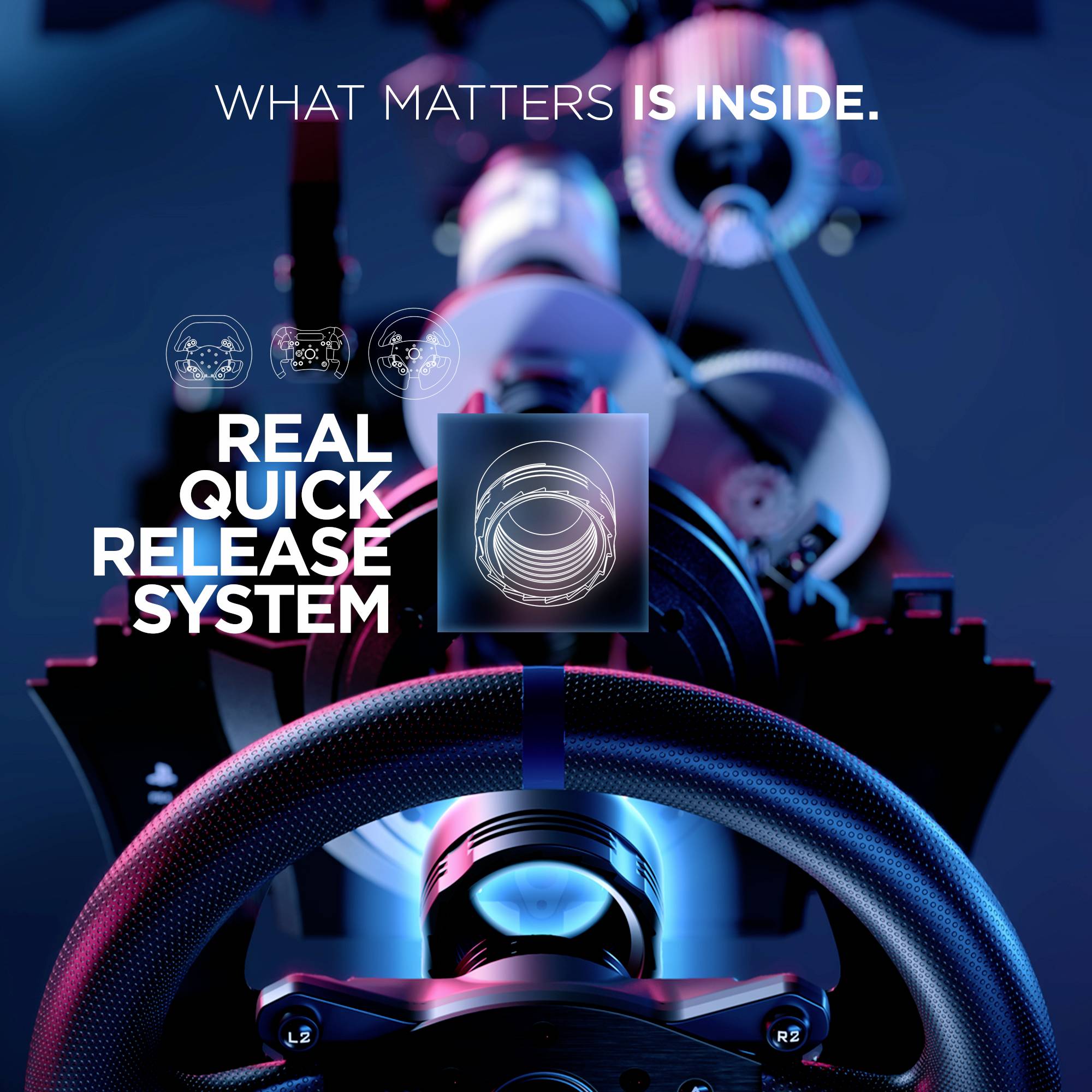 Thrustmaster T300 Racing Wheel Servo Base Lenkrad Halterung PC, PlayStation 5, PlayStation 4 Schwar