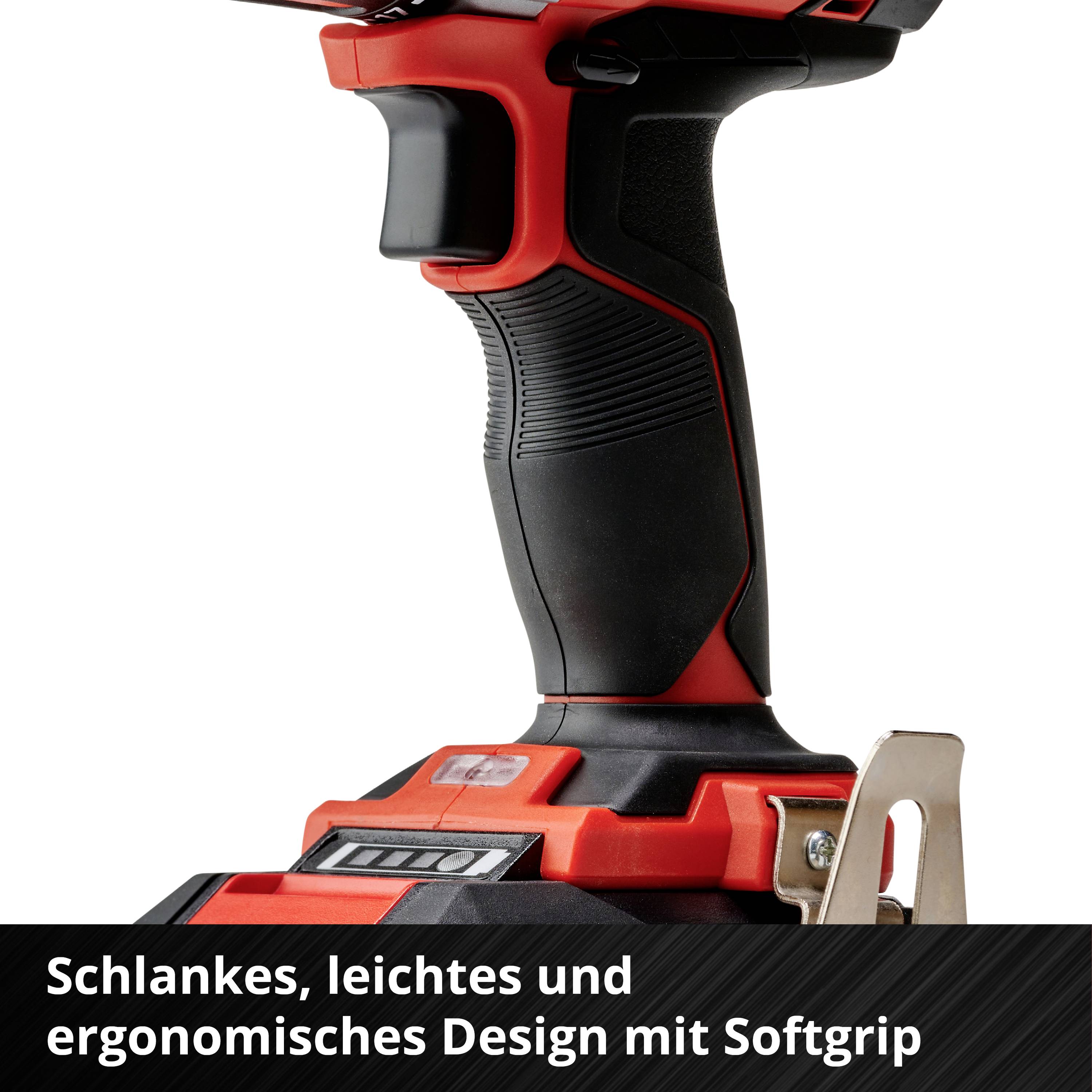 Einhell Power X-Change TE-CD 18/40 Li +69 (2x2,0 Ah) 4513934 Akku-Bohrschrauber 18 V 2.0 Ah Li-Ion inkl. Koffer, inkl. Akku, inkl. Ladegerät, mit Zu