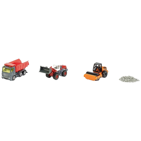 Baufahrzeug Modell Muldenkipper, Liebherr Radler, Straßenwalze Fertigmodell Baufahrzeug Modell